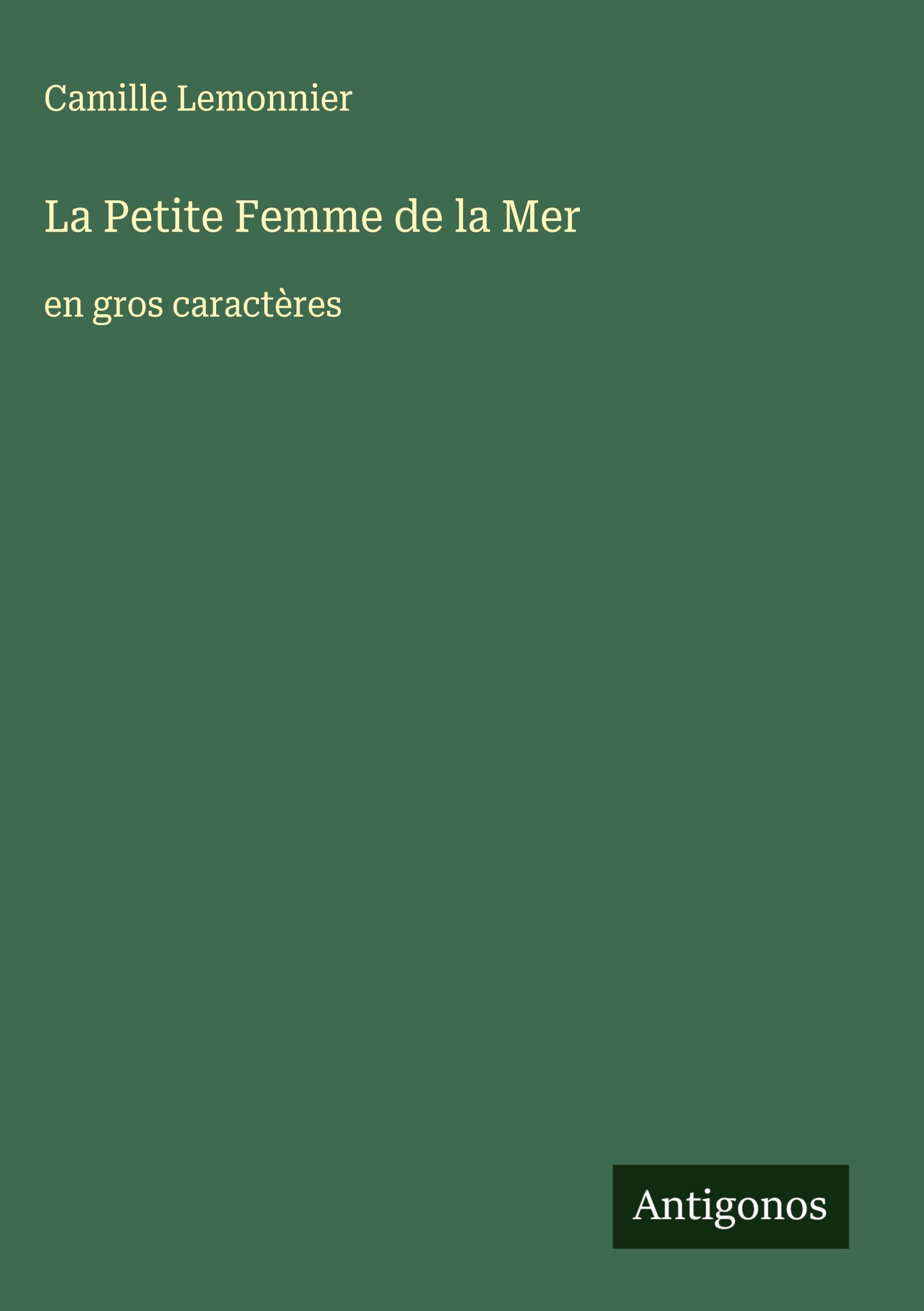Vorderes Coverbild La Petite Femme de la Mer