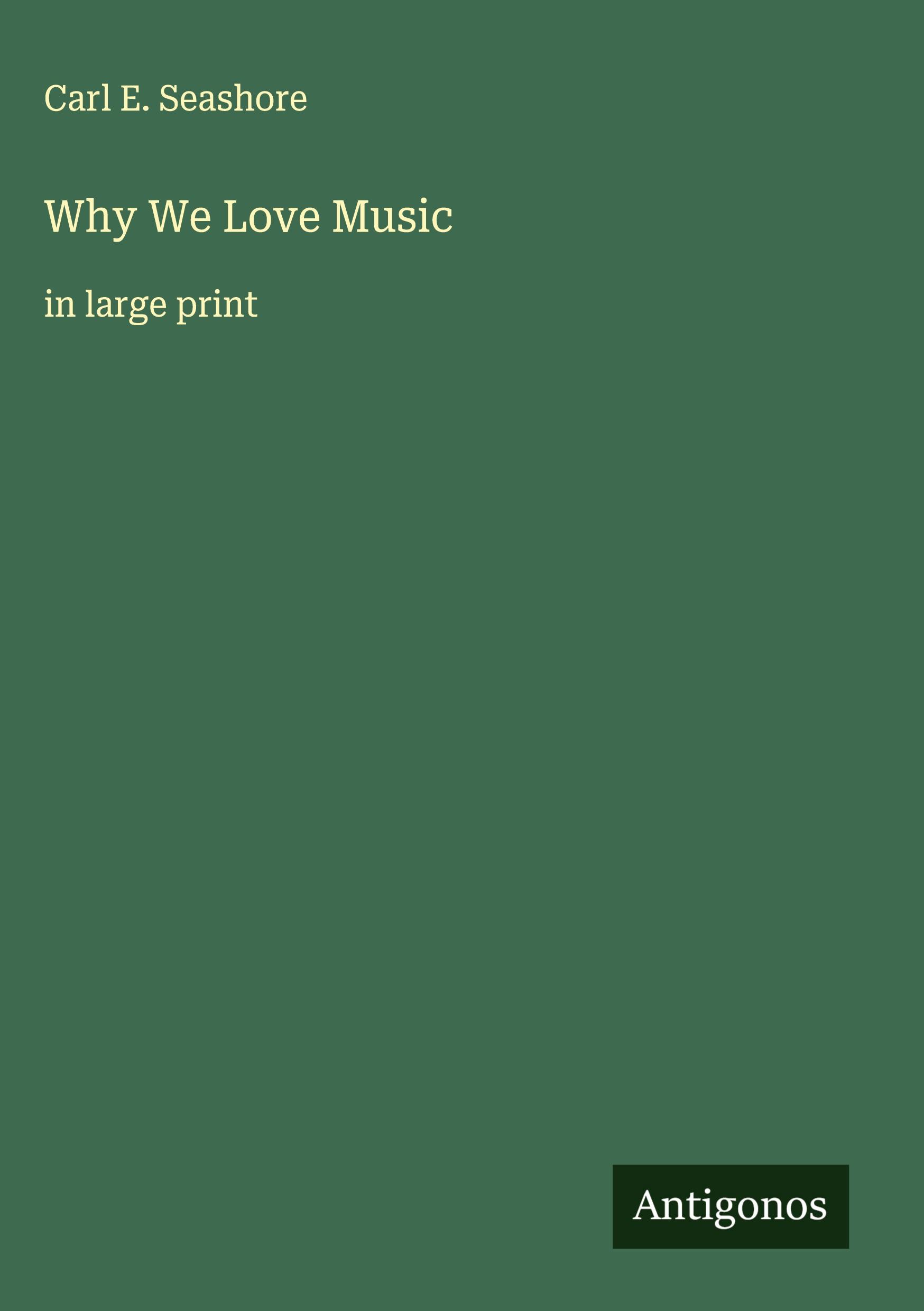 Vorderes Coverbild Why We Love Music