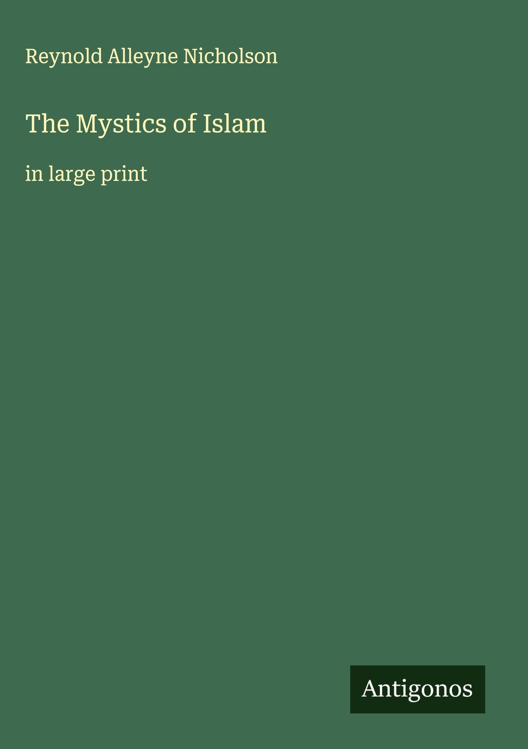 Vorderes Coverbild The Mystics of Islam