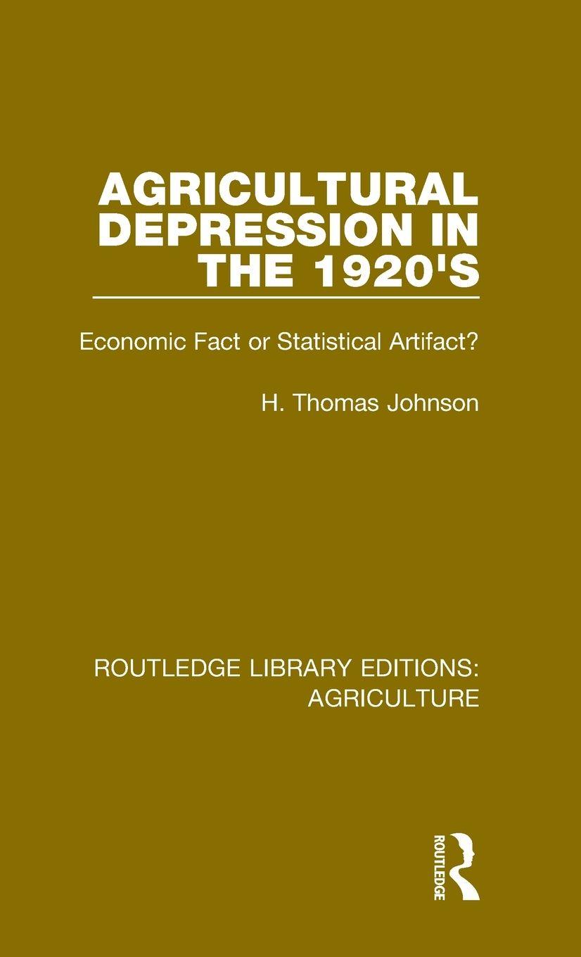 Vorderes Coverbild Agricultural Depression in the 1920's