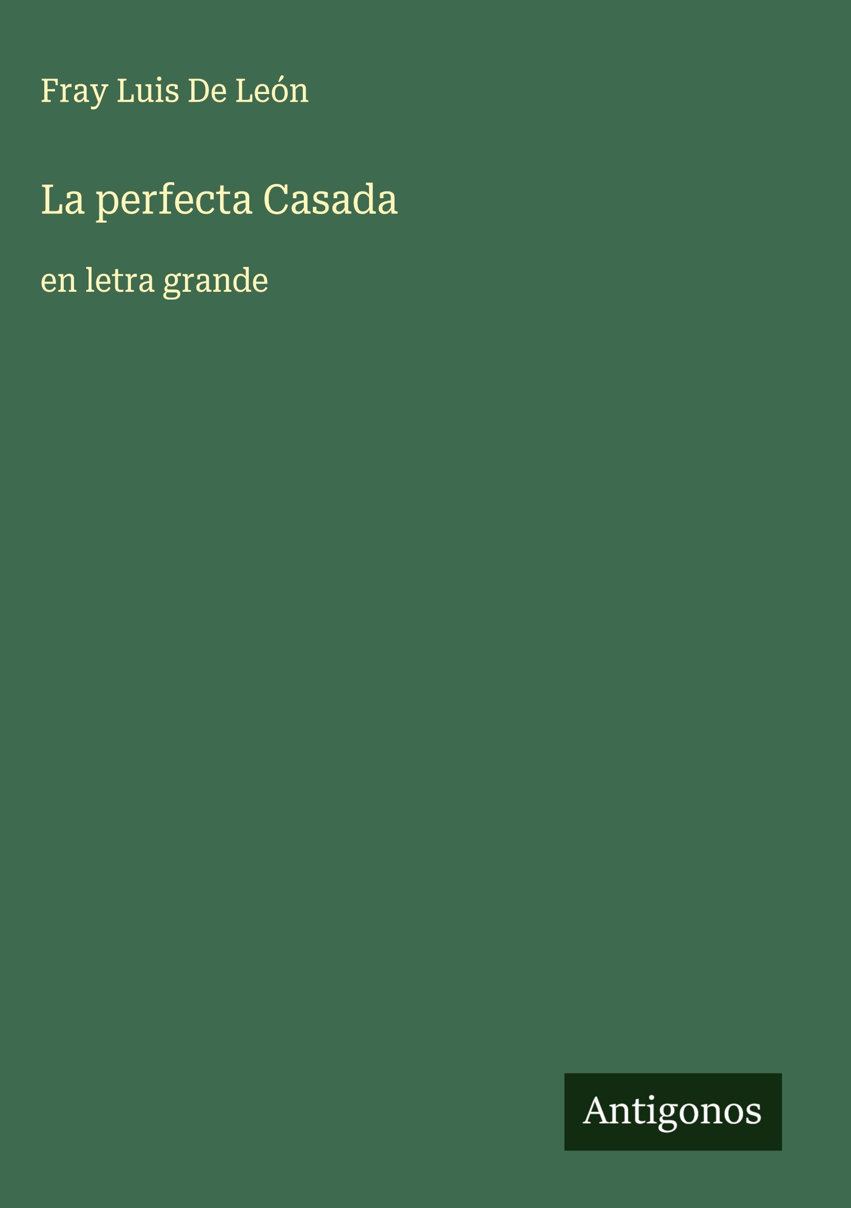 Vorderes Coverbild La perfecta Casada