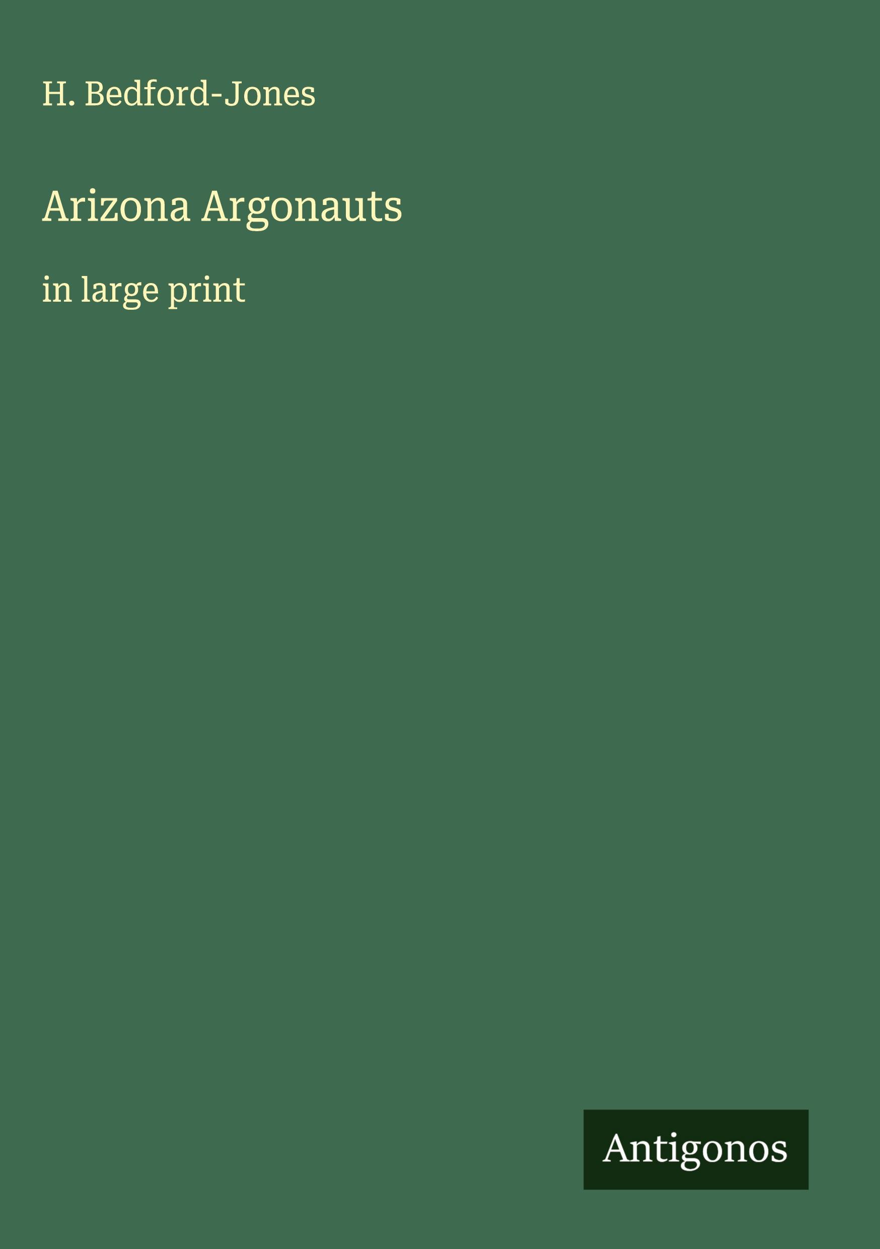 Vorderes Coverbild Arizona Argonauts