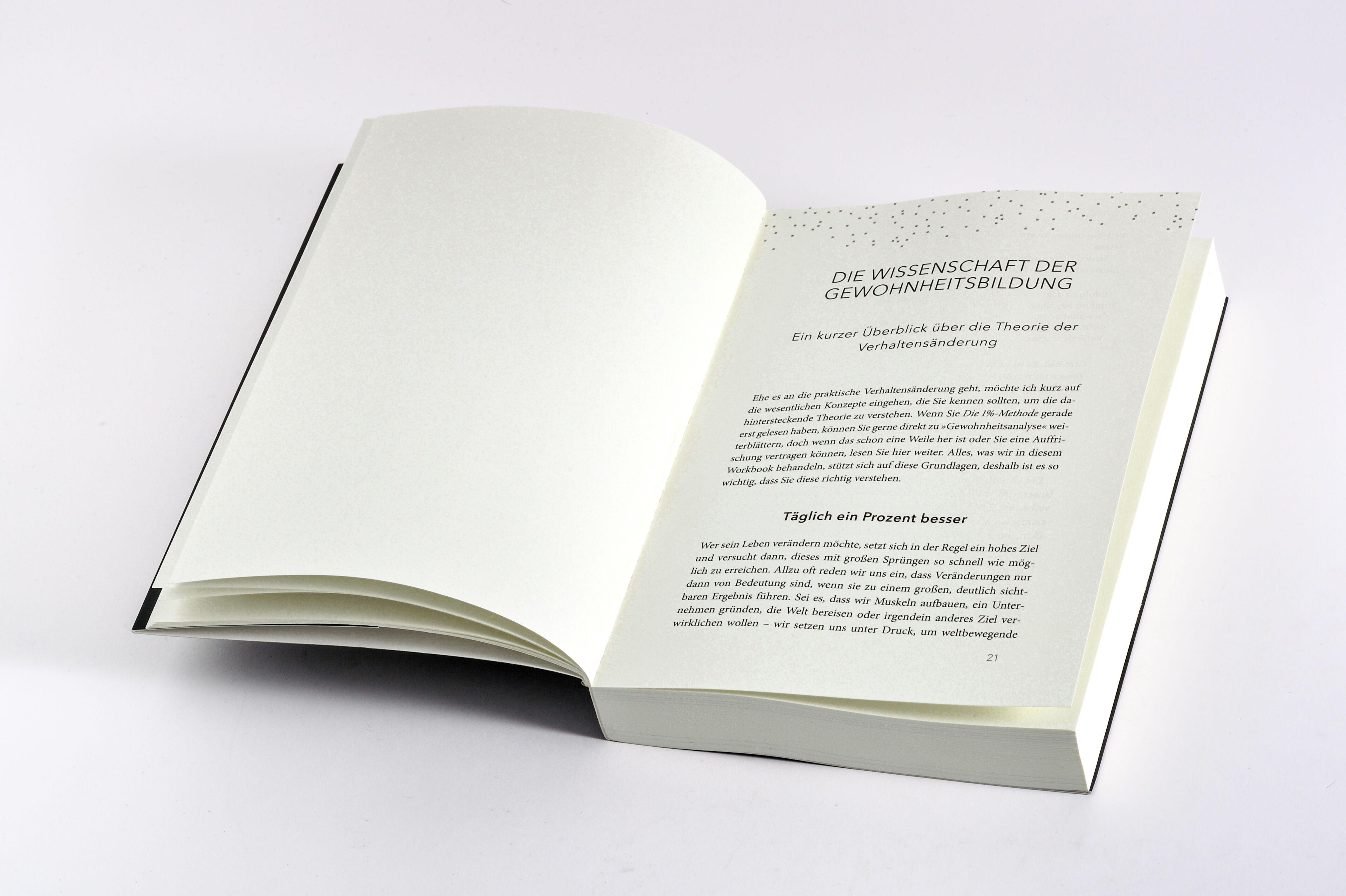 Beispielinhalt (Bild) Die 1%-Methode - das Workbook