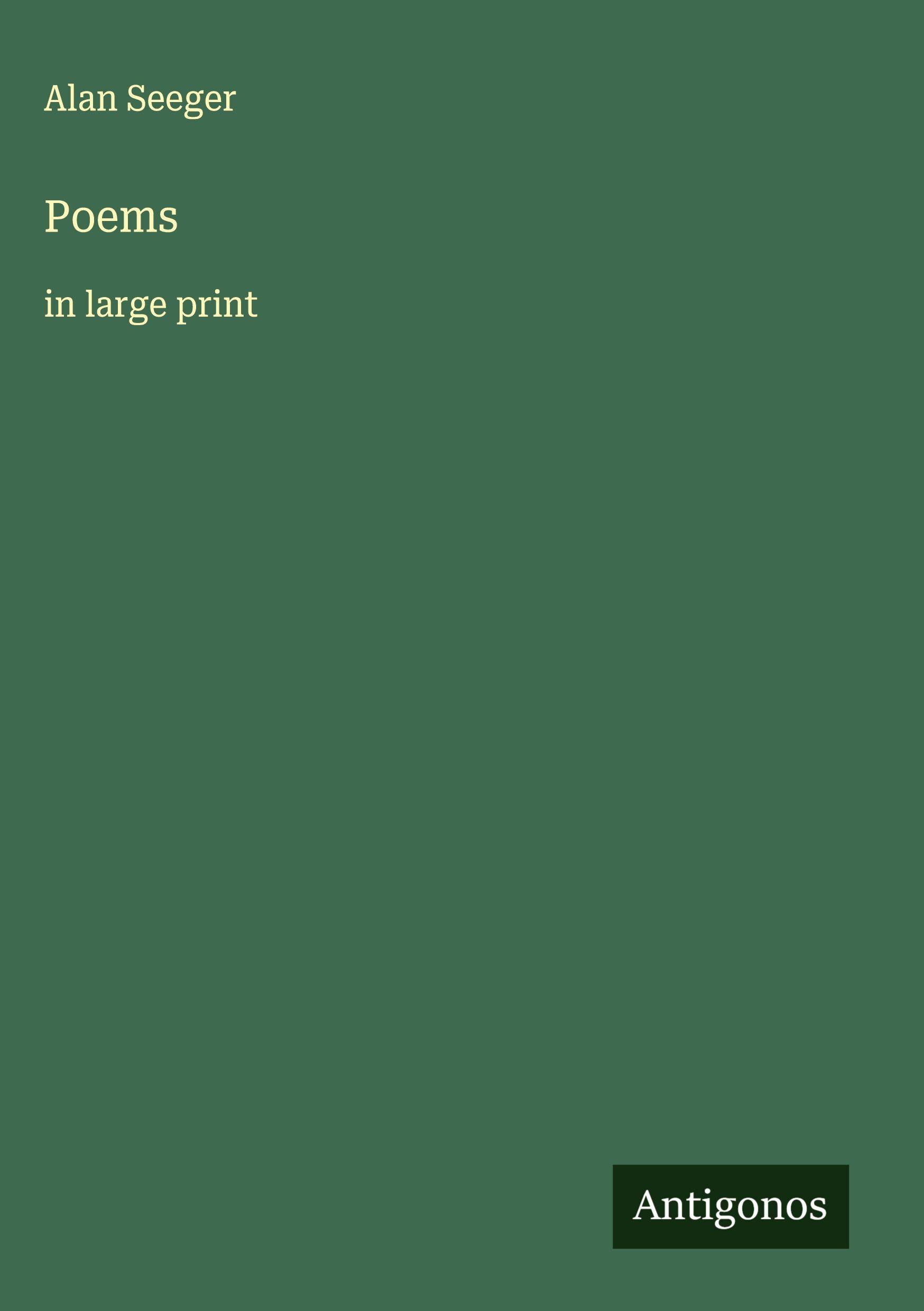 Vorderes Coverbild Poems