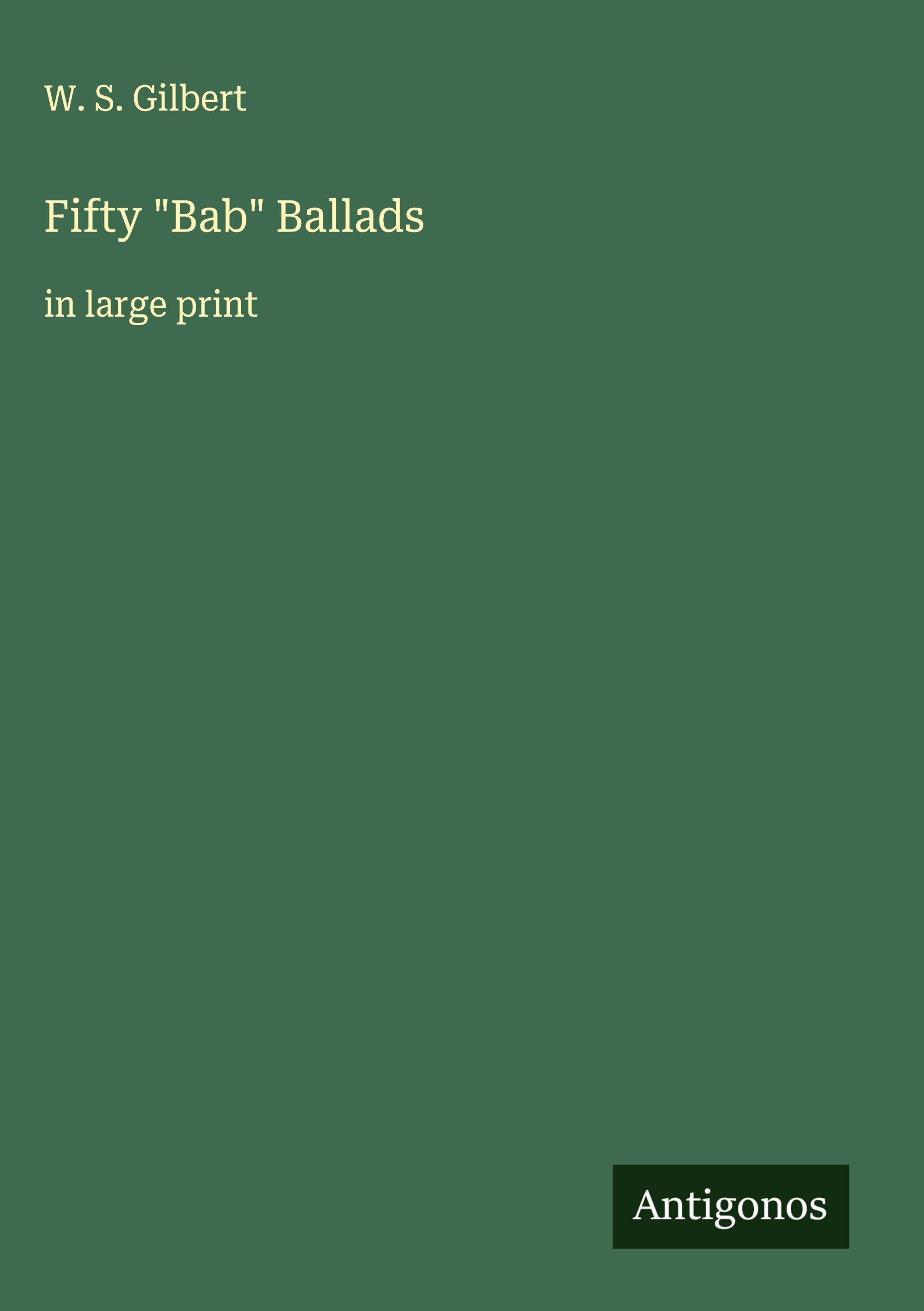 Vorderes Coverbild Fifty "Bab" Ballads
