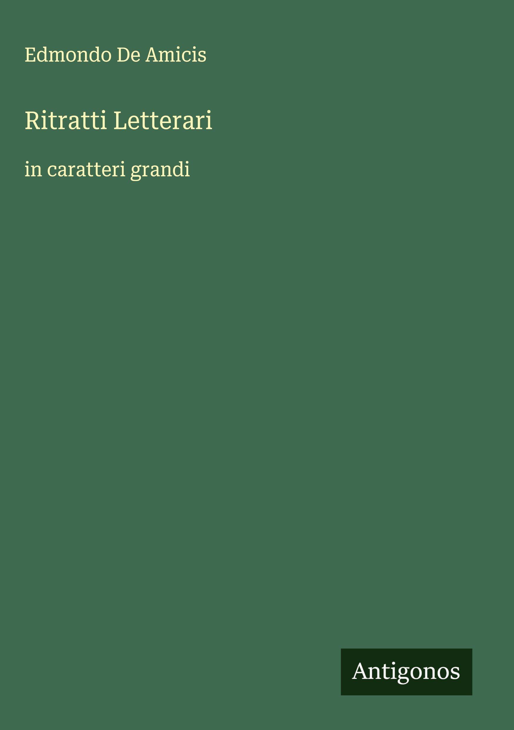 Vorderes Coverbild Ritratti Letterari