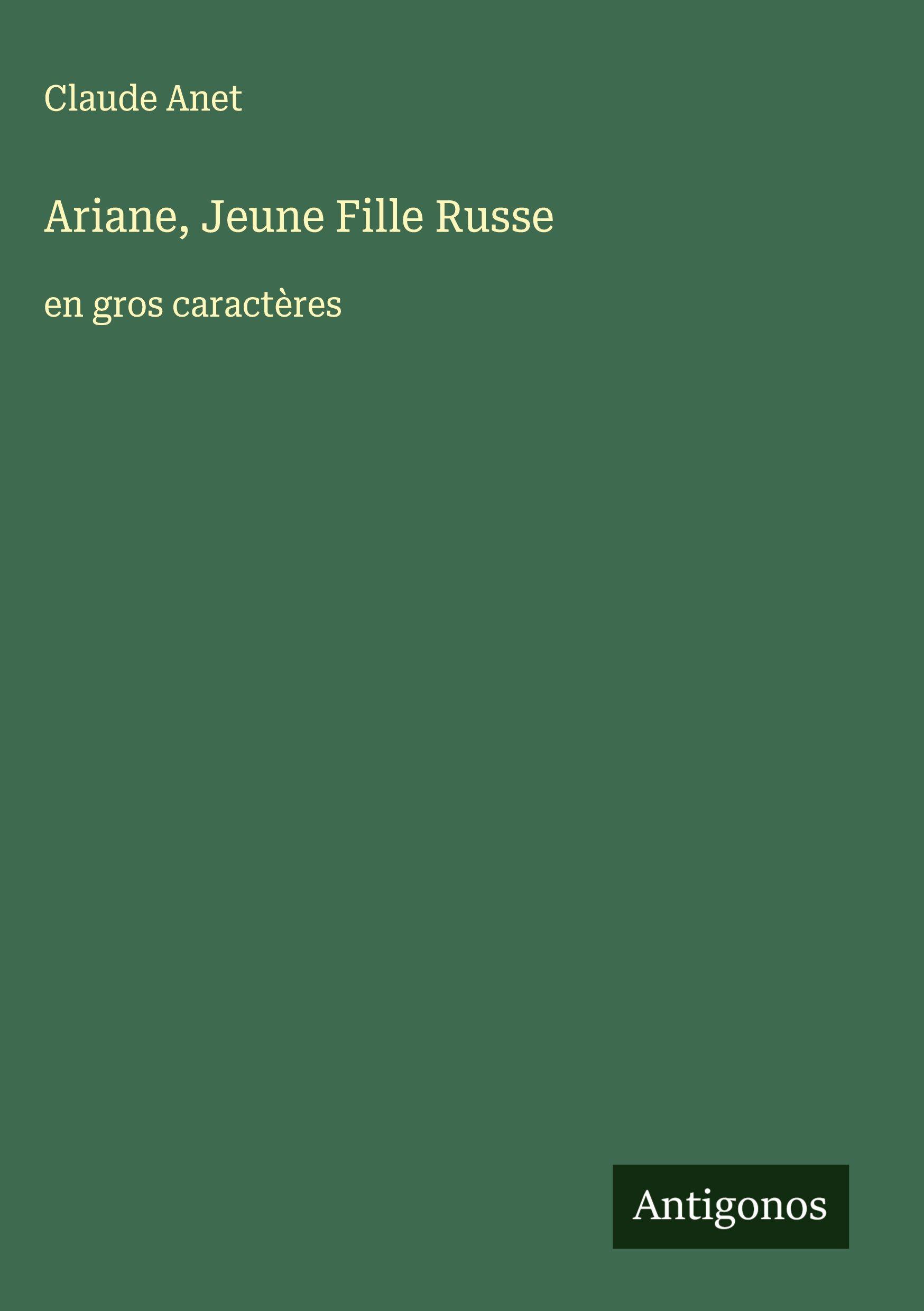 Vorderes Coverbild Ariane, Jeune Fille Russe