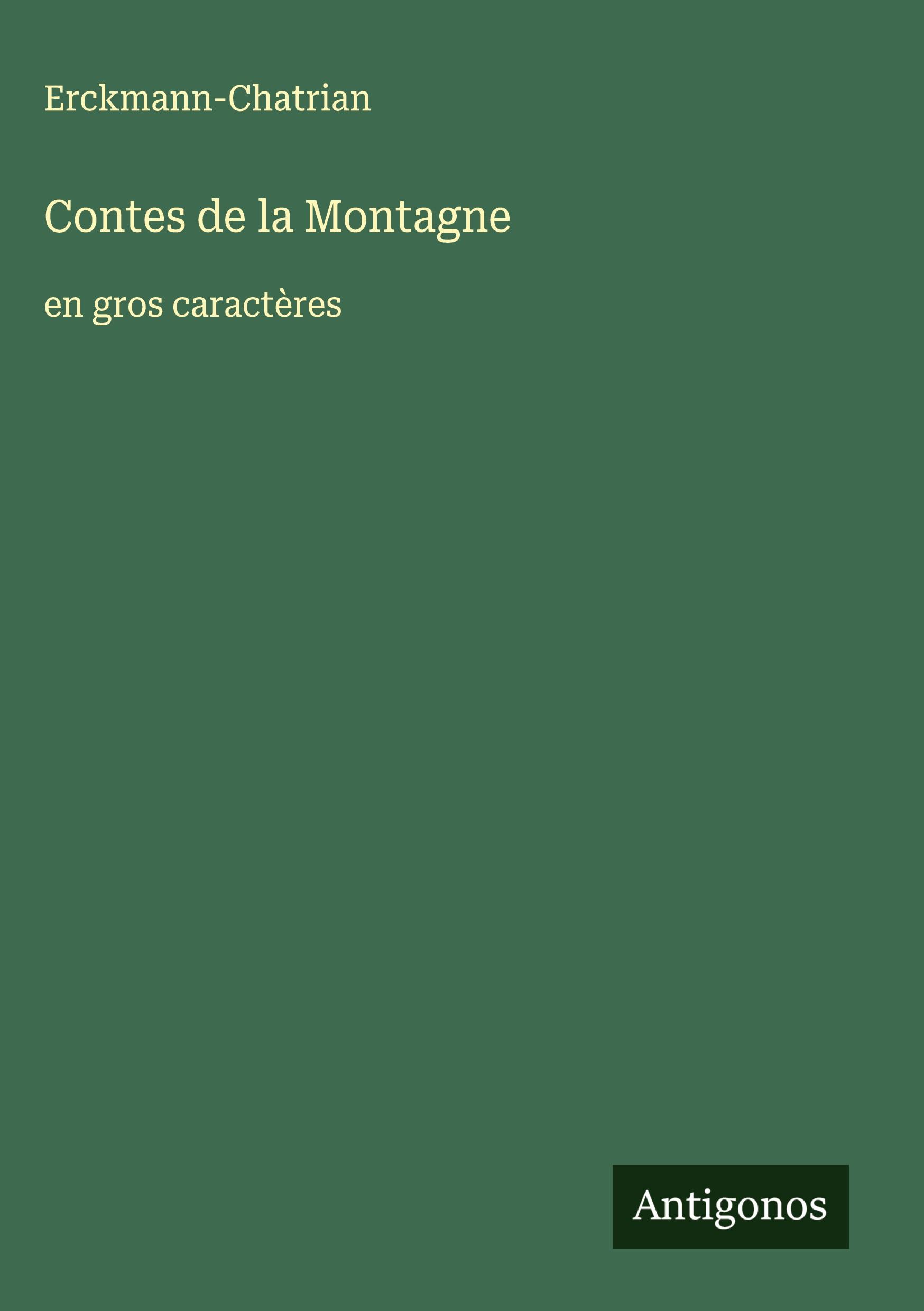 Vorderes Coverbild Contes de la Montagne