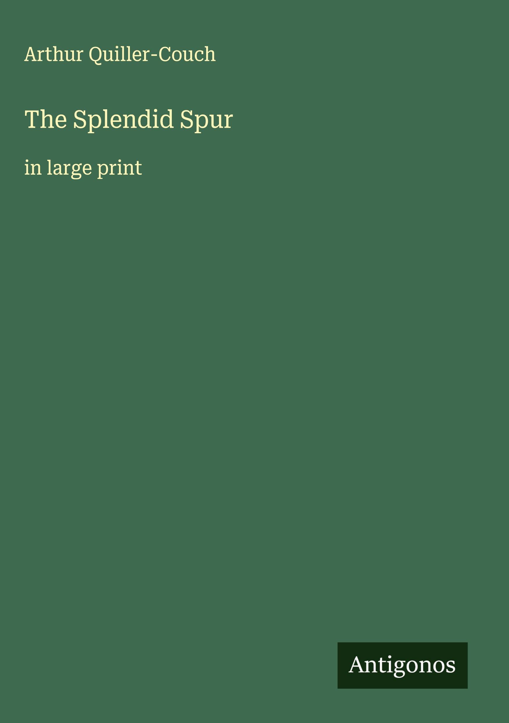 Vorderes Coverbild The Splendid Spur