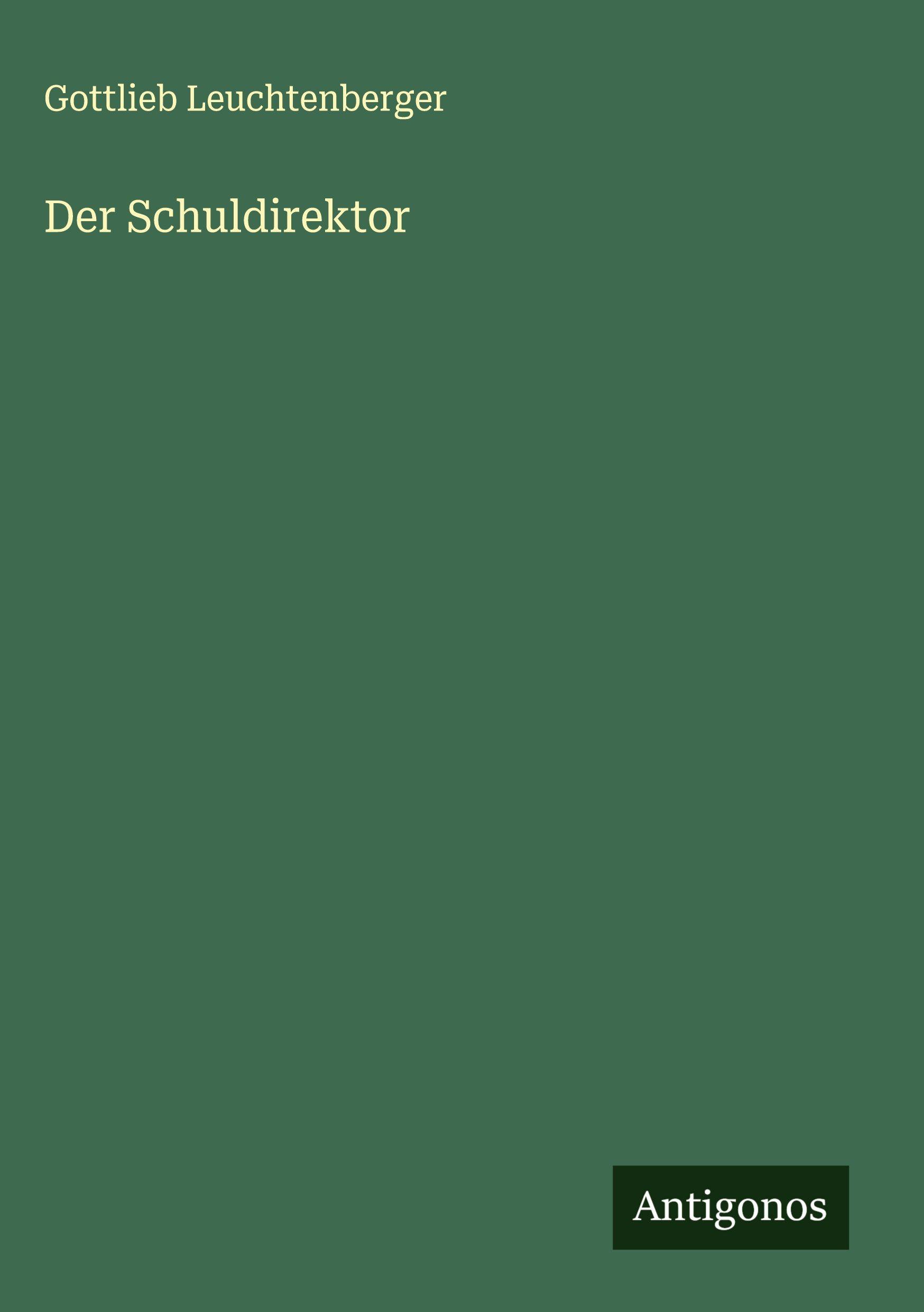 Vorderes Coverbild Der Schuldirektor