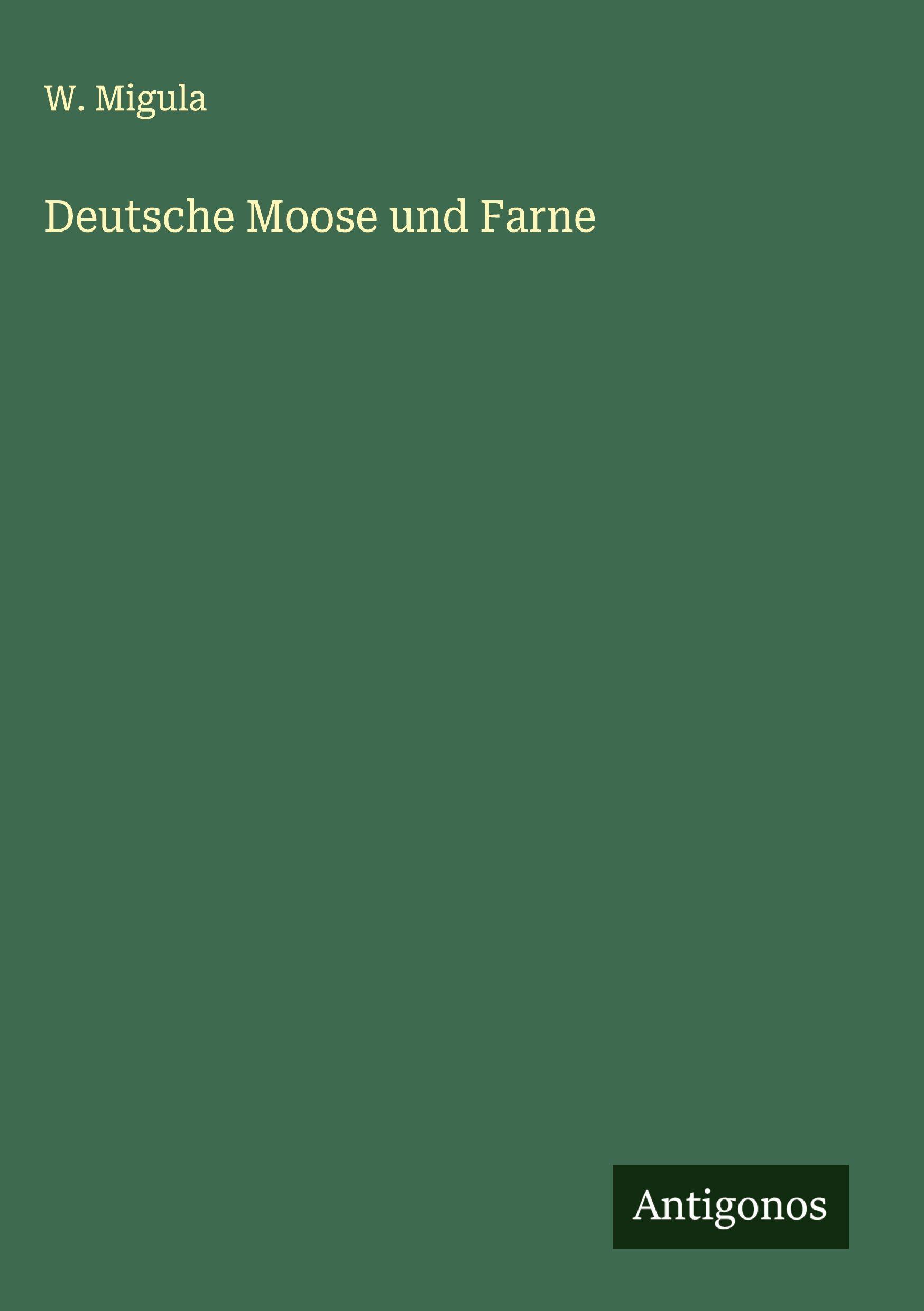 Vorderes Coverbild Deutsche Moose und Farne