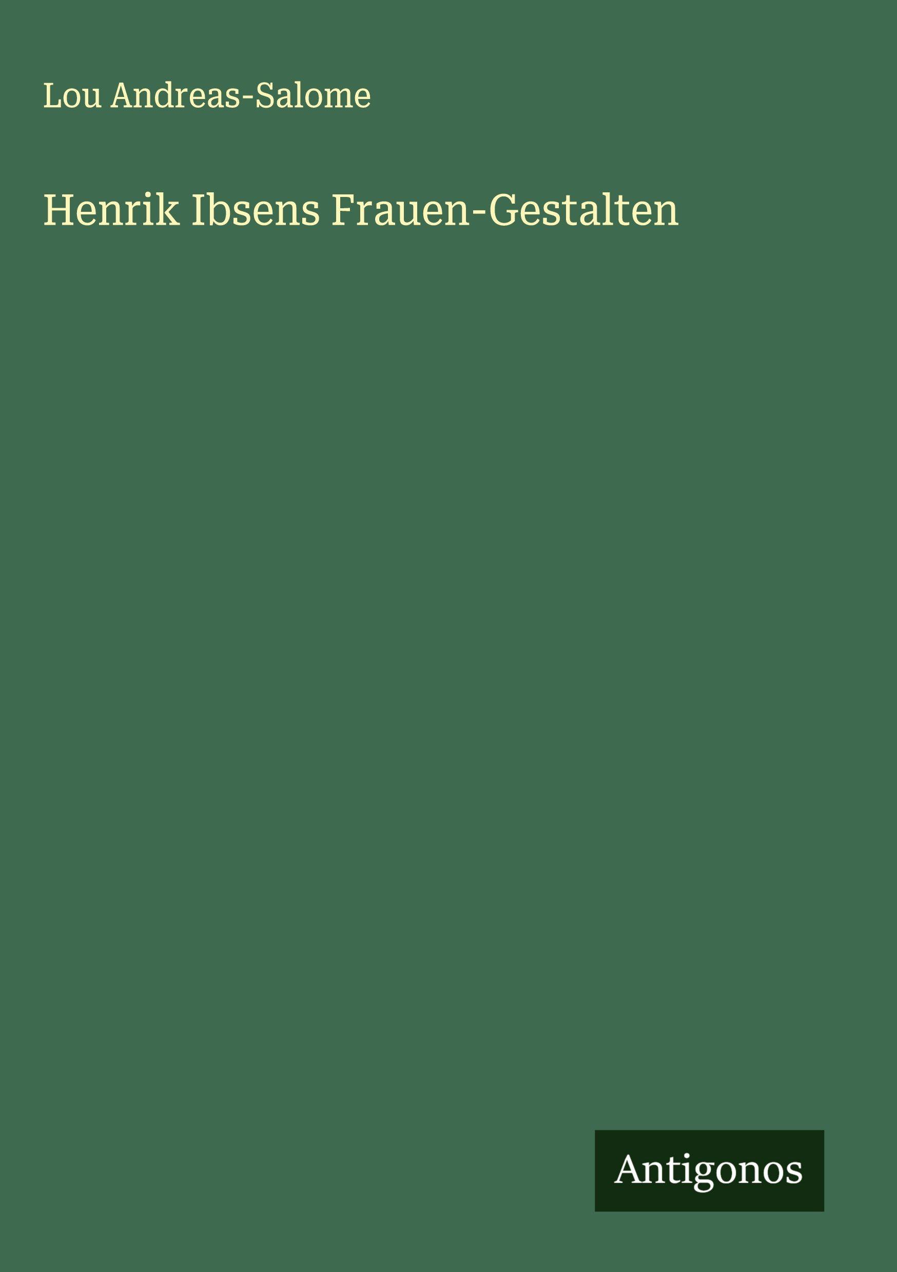 Vorderes Coverbild Henrik Ibsens Frauen-Gestalten