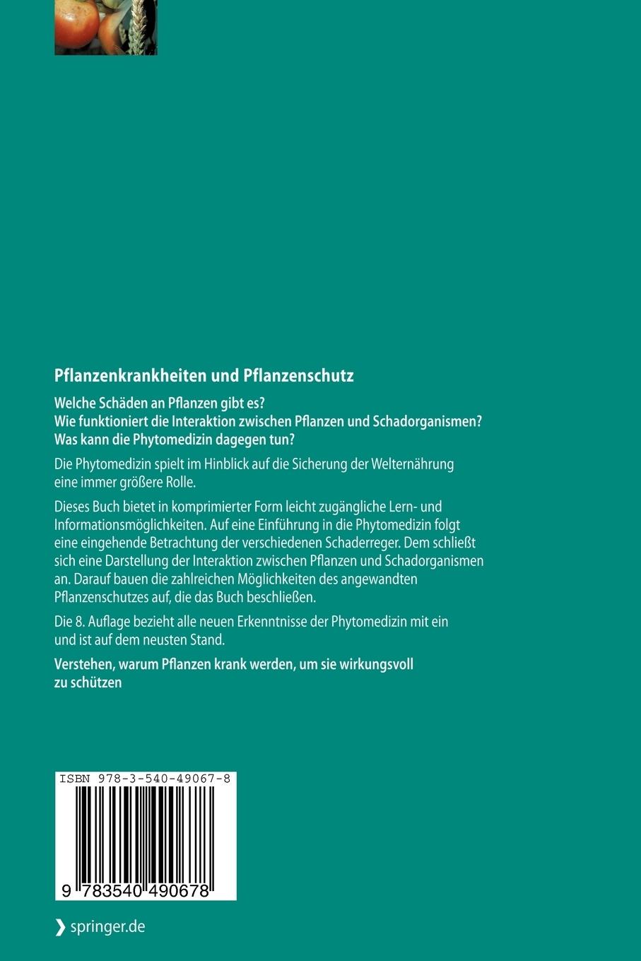 Rückseitencover Pflanzenkrankheiten und Pflanzenschutz