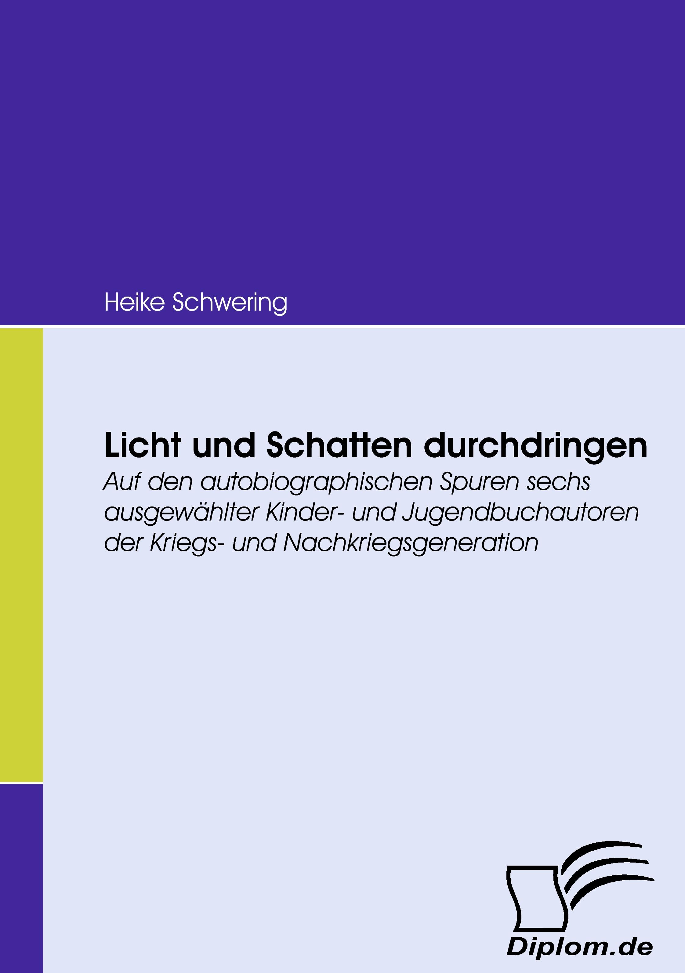 Vorderes Coverbild Licht und Schatten durchdringen