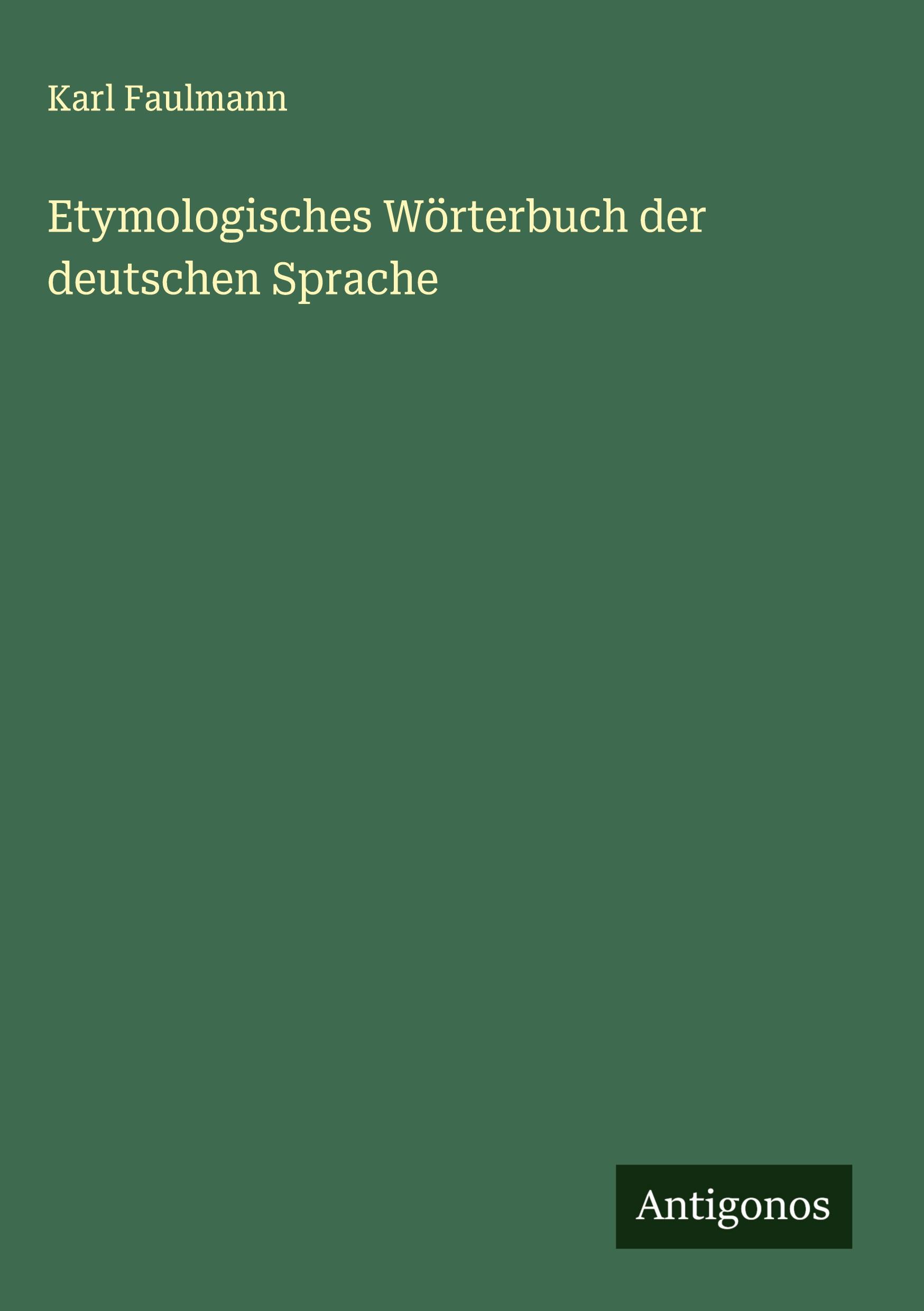 Vorderes Coverbild Etymologisches Wörterbuch der deutschen Sprache