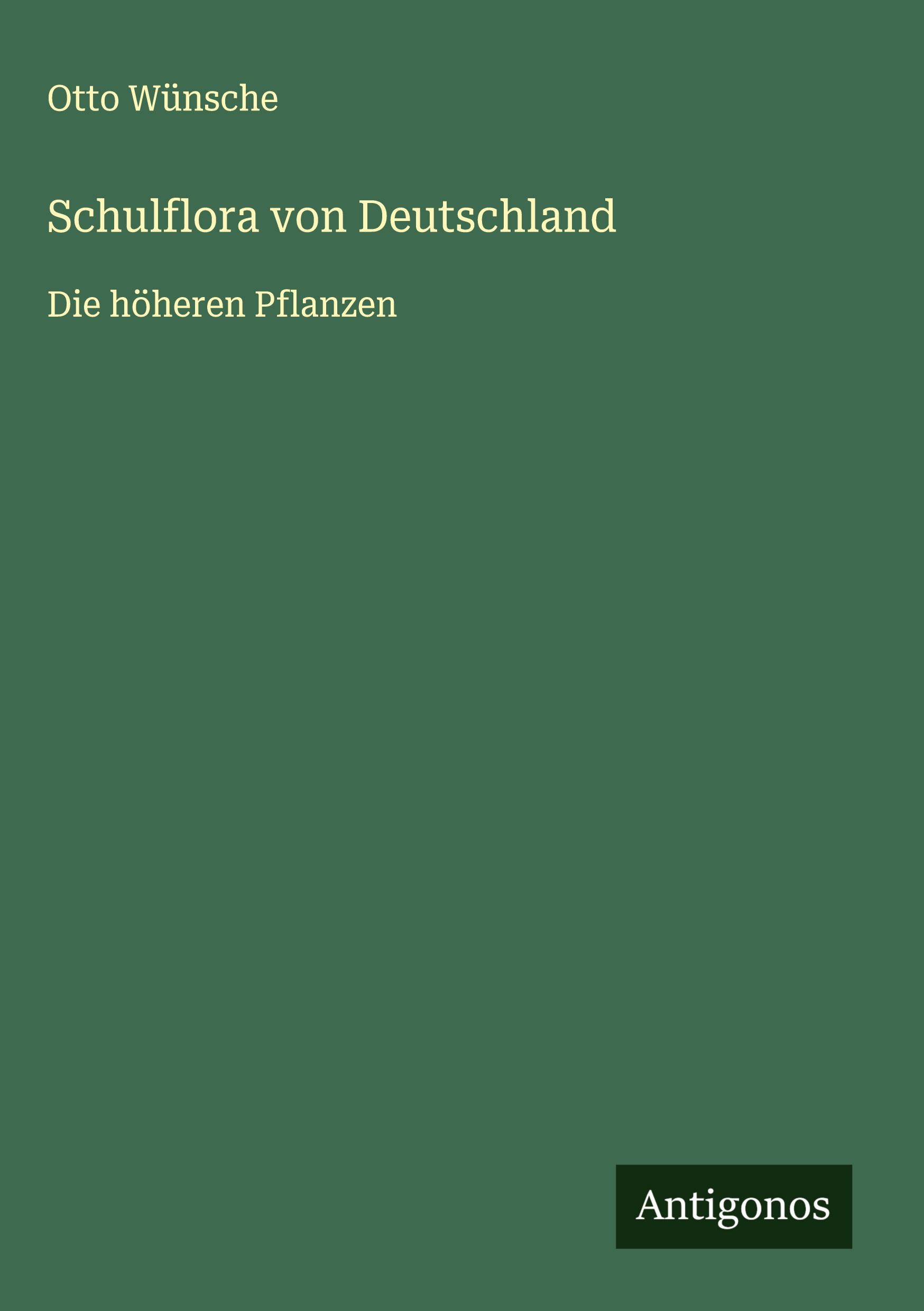 Vorderes Coverbild Schulflora von Deutschland