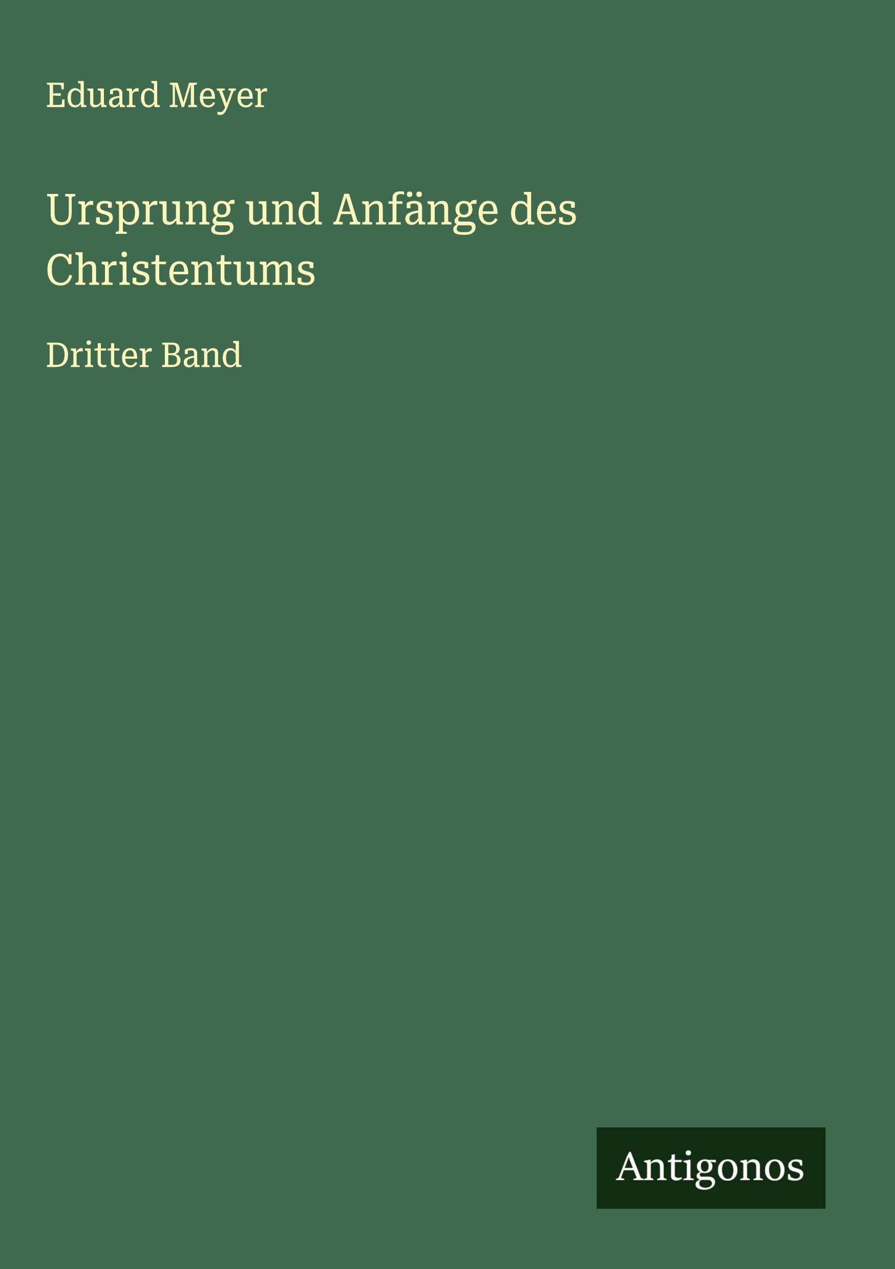 Vorderes Coverbild Ursprung und Anfänge des Christentums