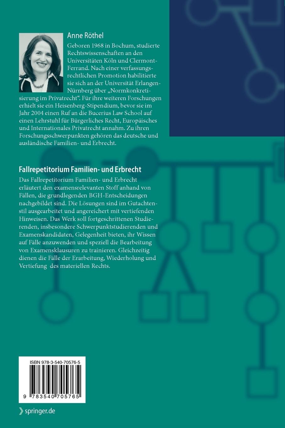 Rückseitencover Fallrepetitorium Familien- und Erbrecht