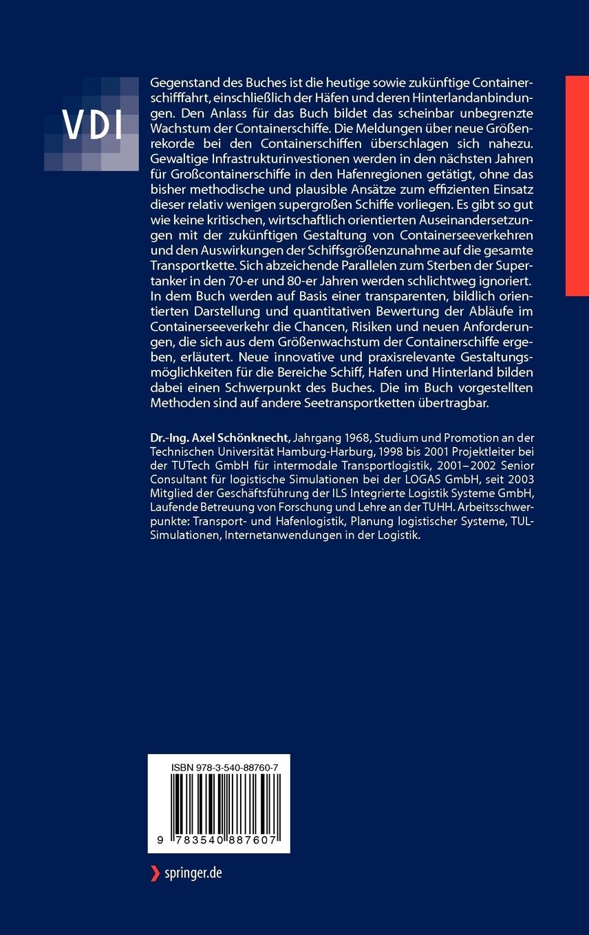 Rückseitencover Maritime Containerlogistik