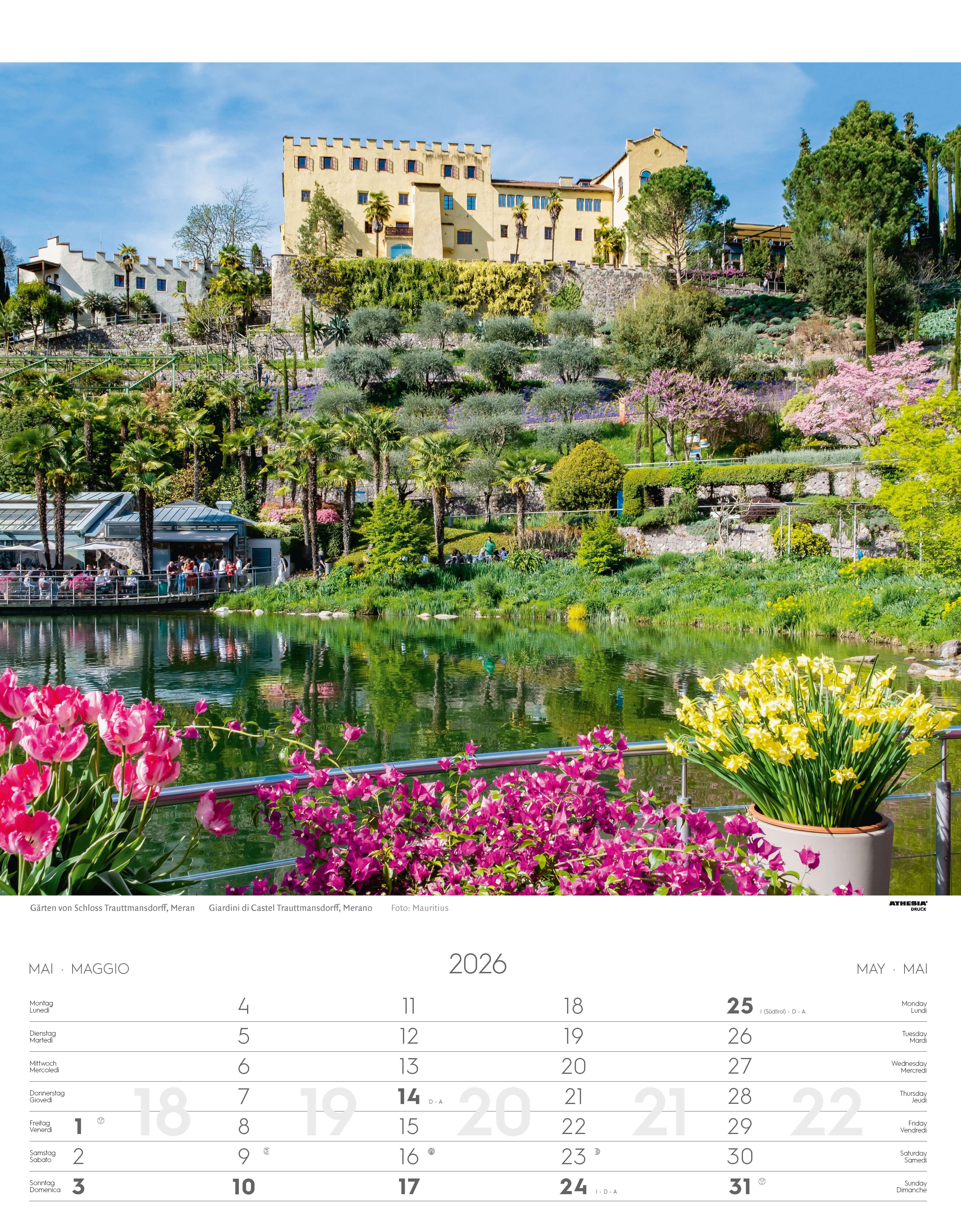 Beispielinhalt (Bild) Südtirol Kalender 2026