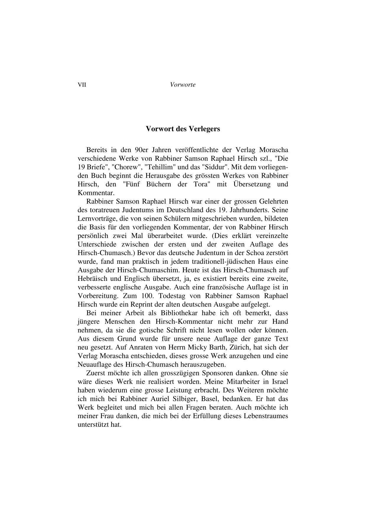 Beispielinhalt (Bild) Die fünf Bücher der Tora