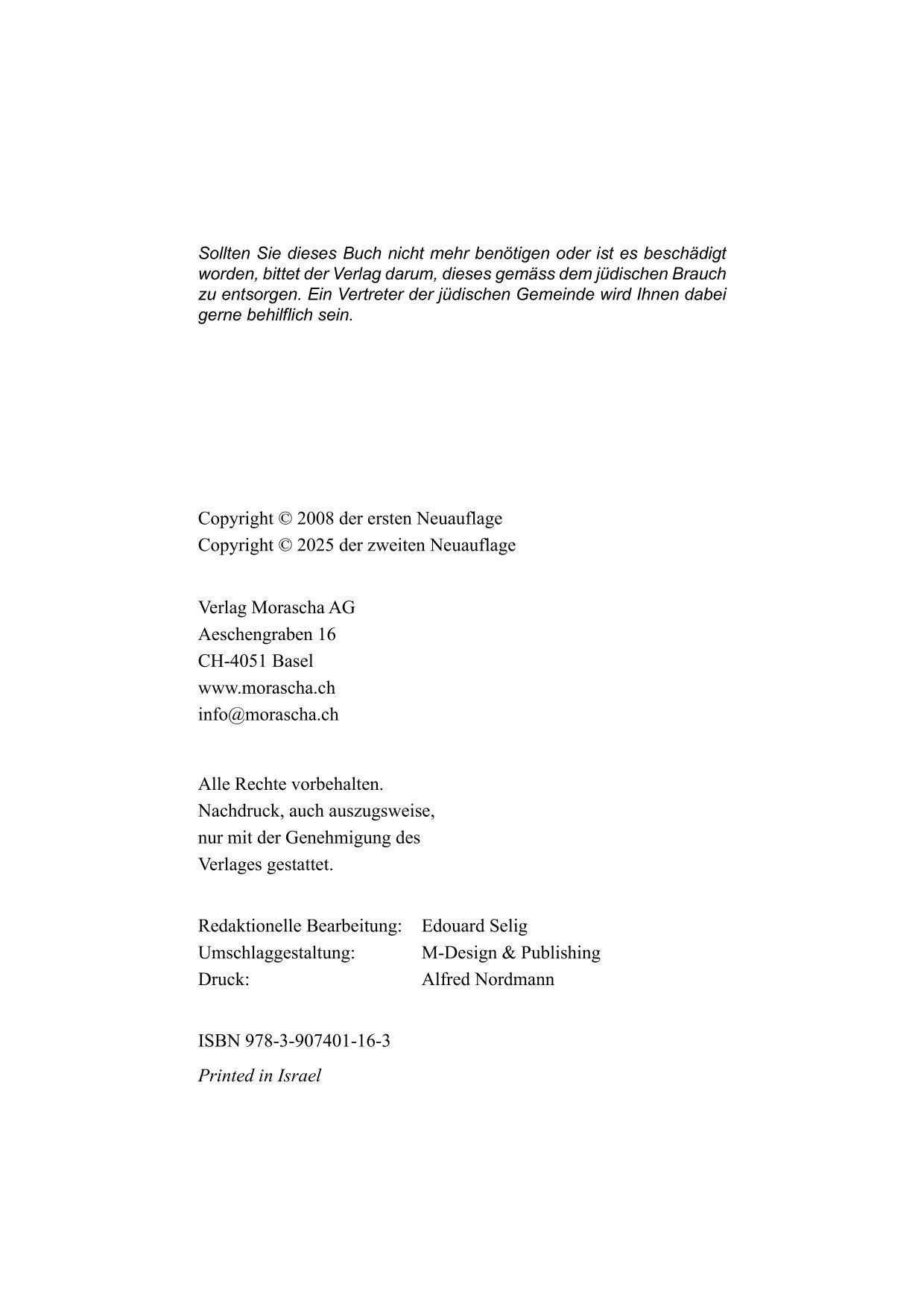 Beispielinhalt (Bild) Die fünf Bücher der Tora