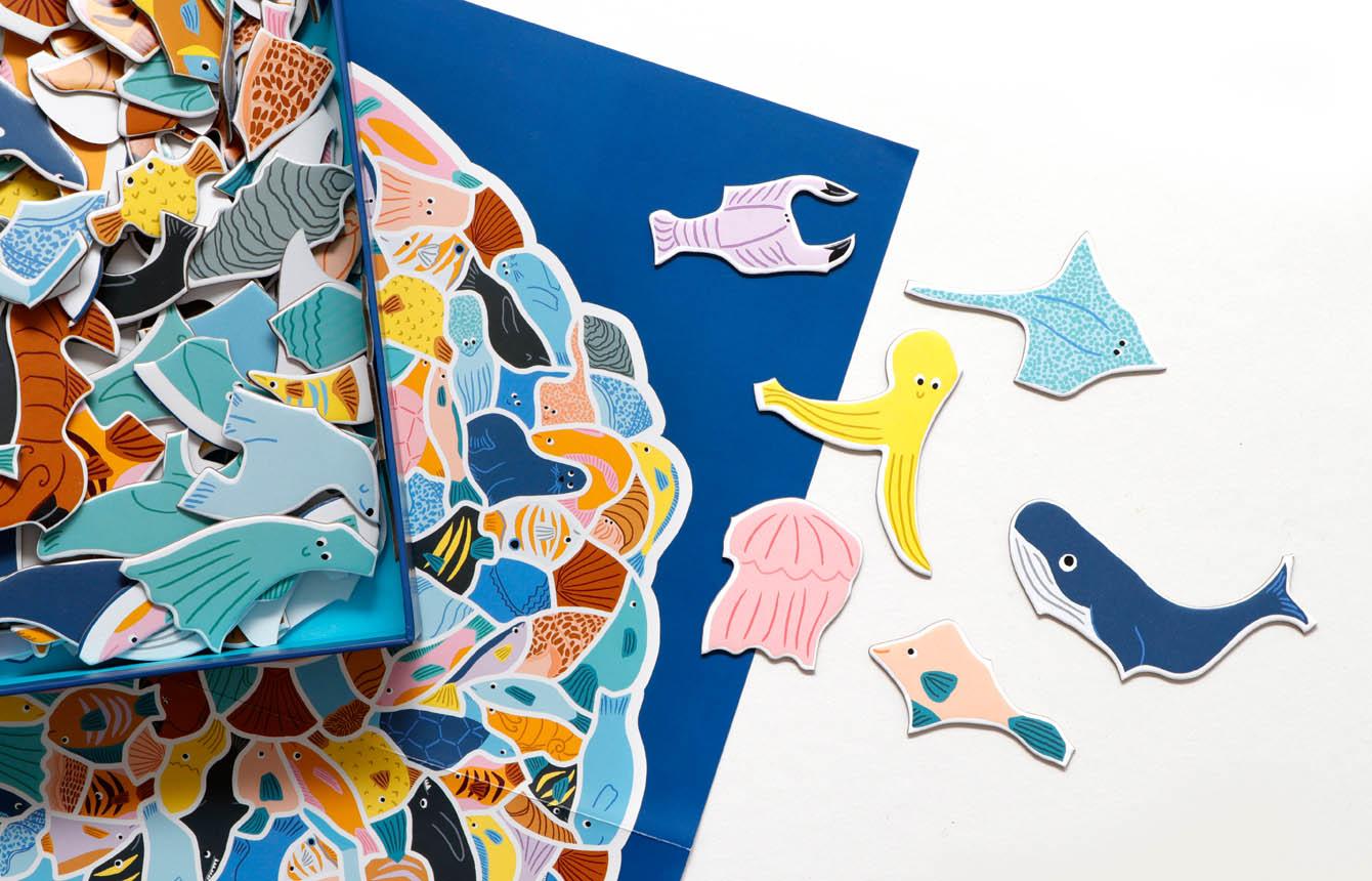 Beispielinhalt (Bild) 299 Meerestiere und 1 Taucher