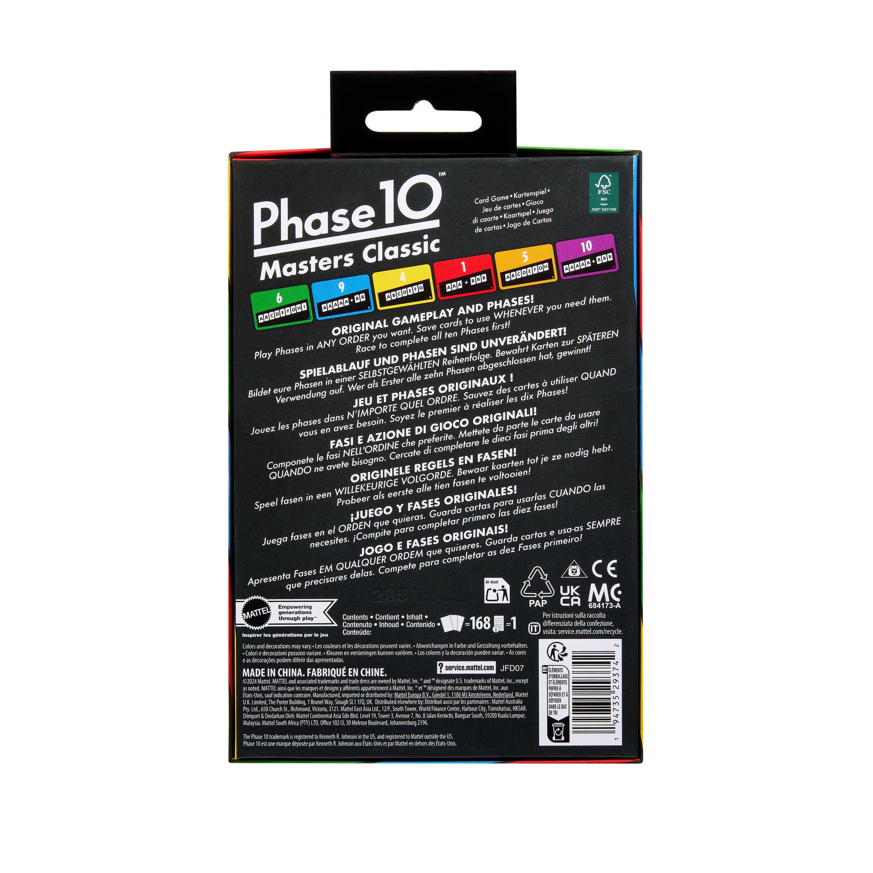Beispielinhalt (Bild) Phase 10 Masters Classic