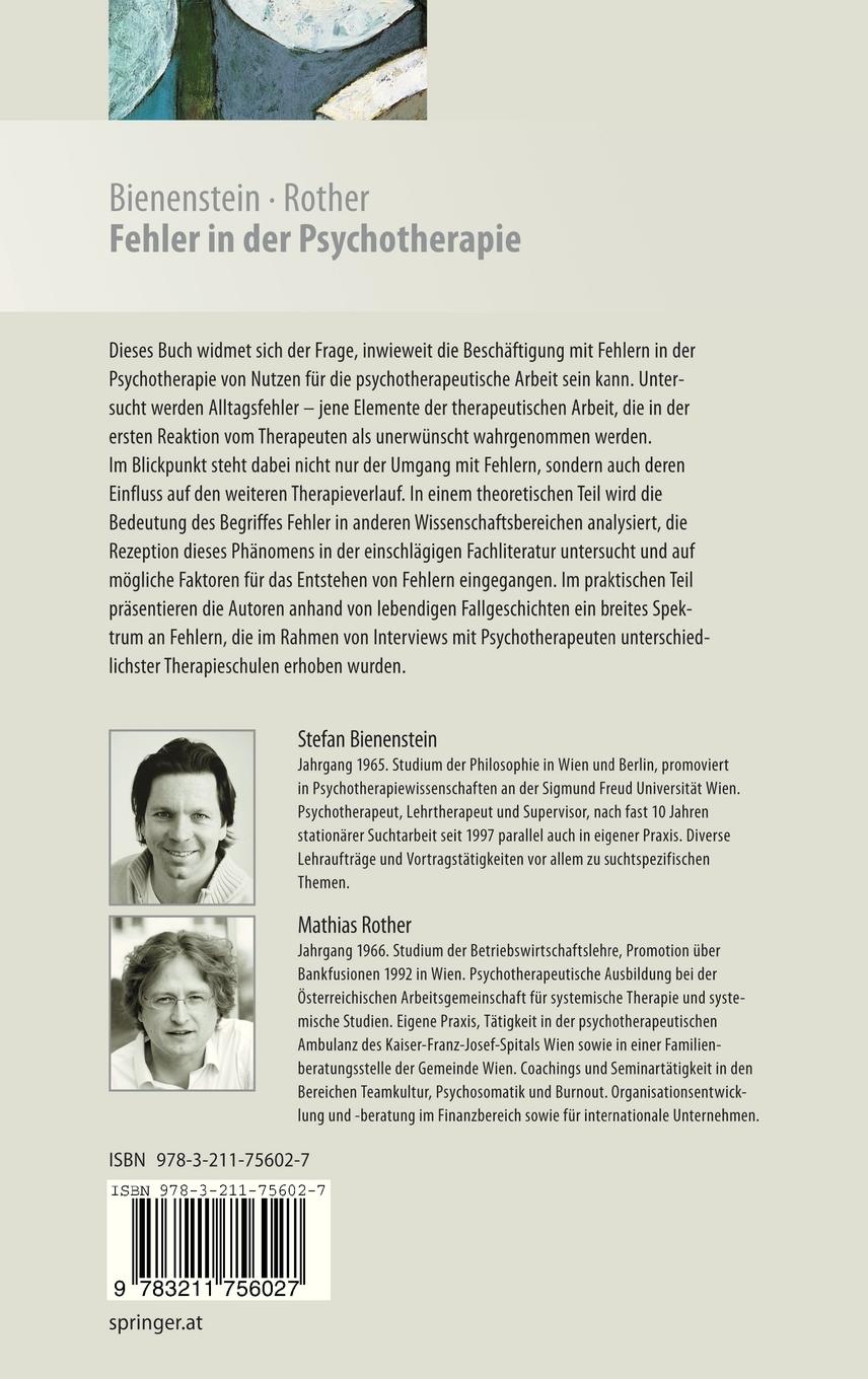 Rückseitencover Fehler in der Psychotherapie