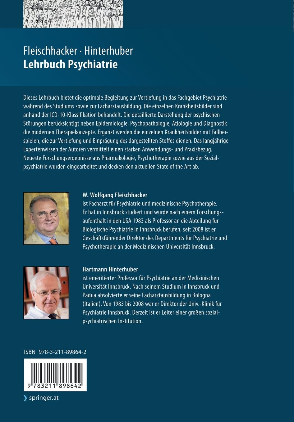 Rückseitencover Lehrbuch Psychiatrie