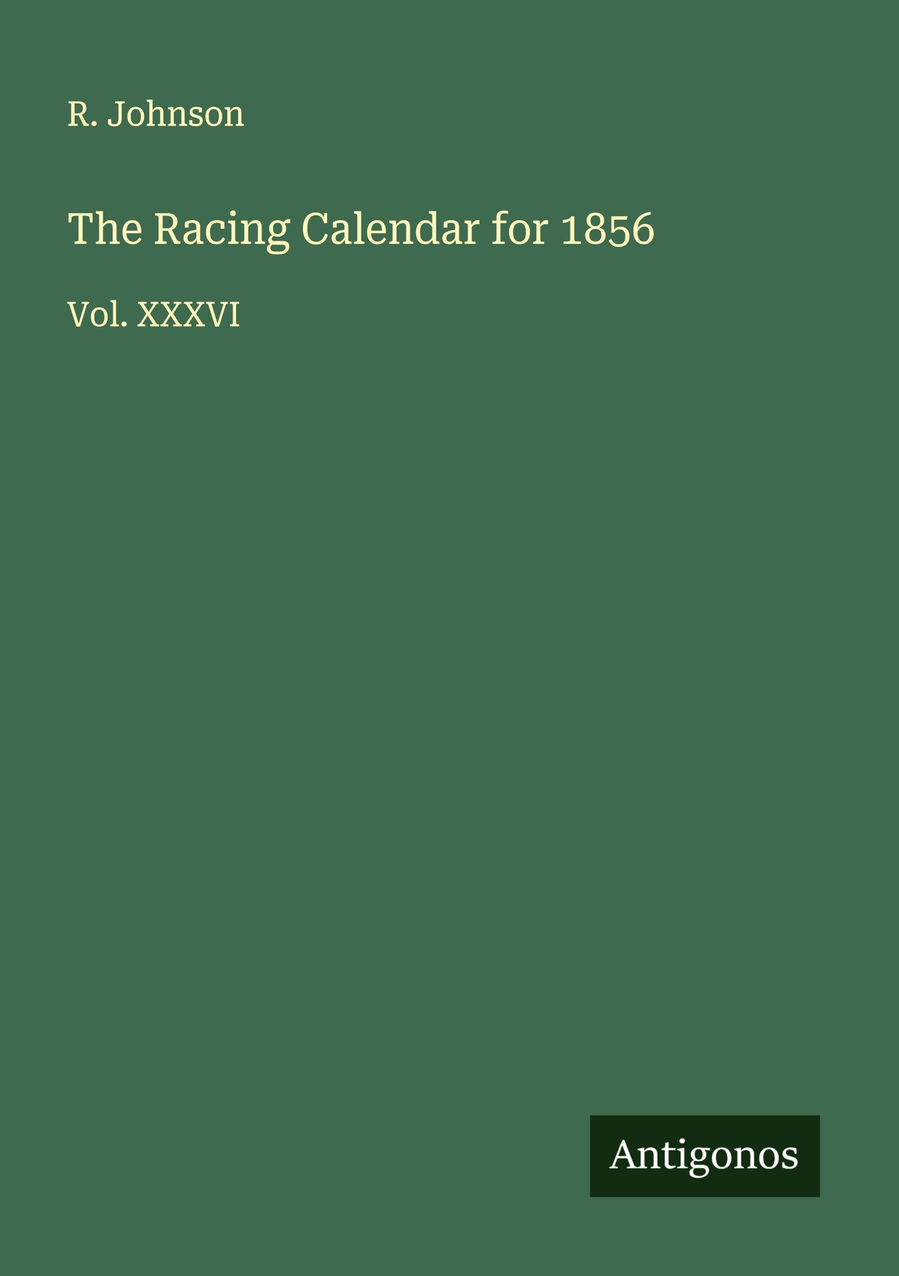Vorderes Coverbild The Racing Calendar for 1856
