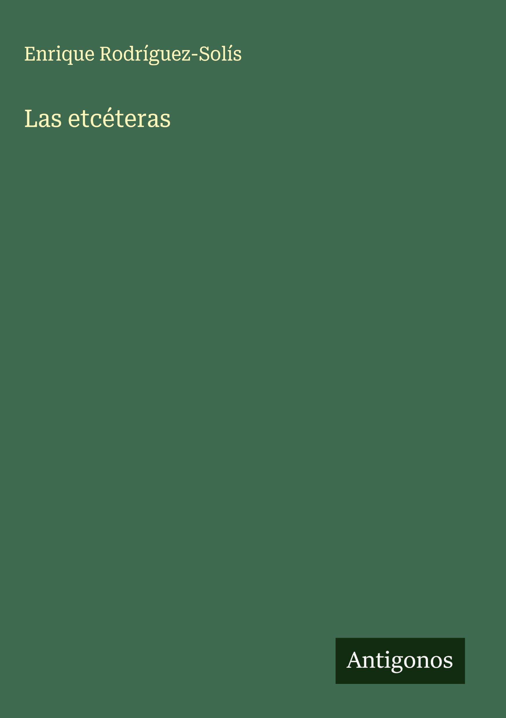 Vorderes Coverbild Las etcéteras
