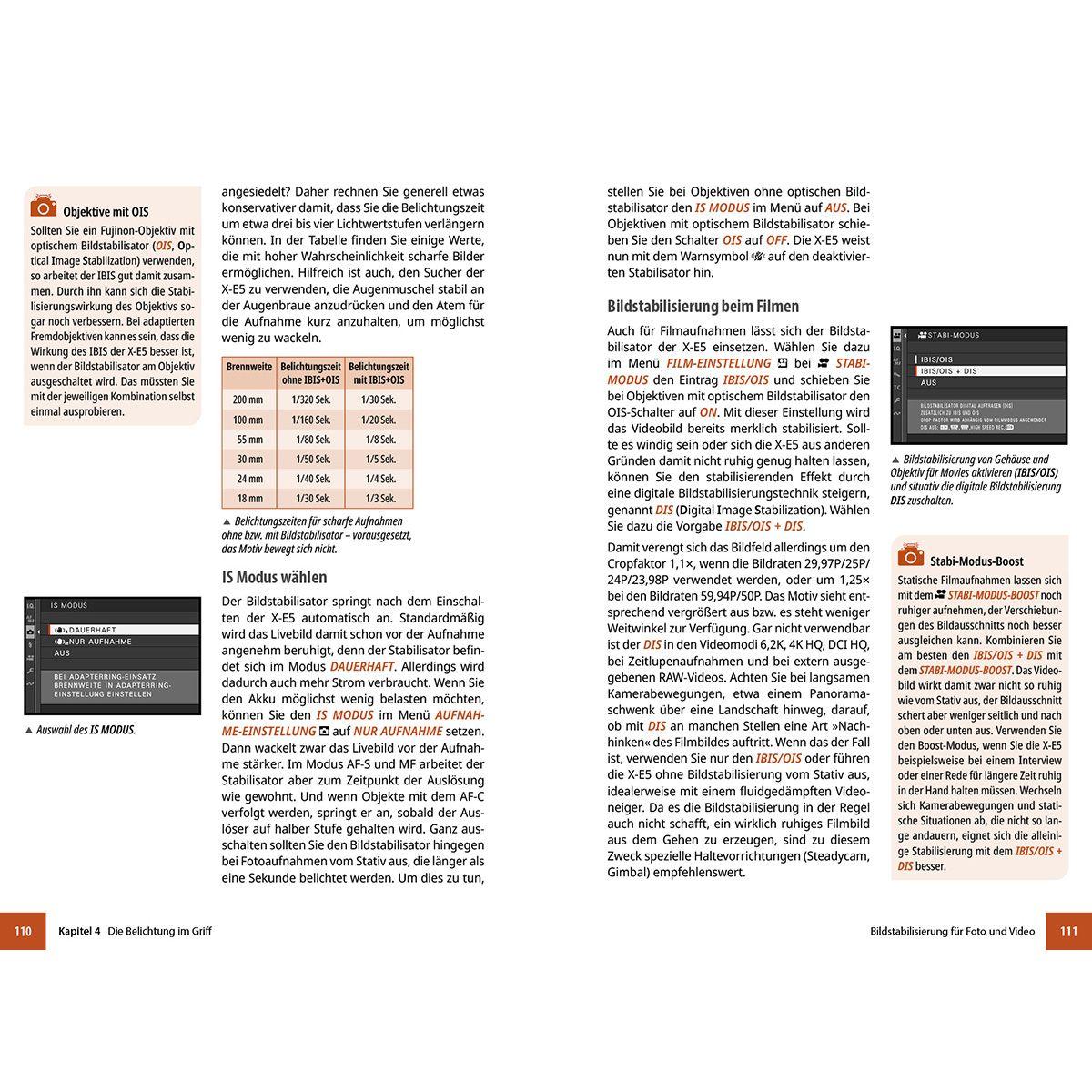 Beispielinhalt (Bild) Fujifilm X-E5 - Das umfangreiche Praxisbuch zu Ihrer Kamera