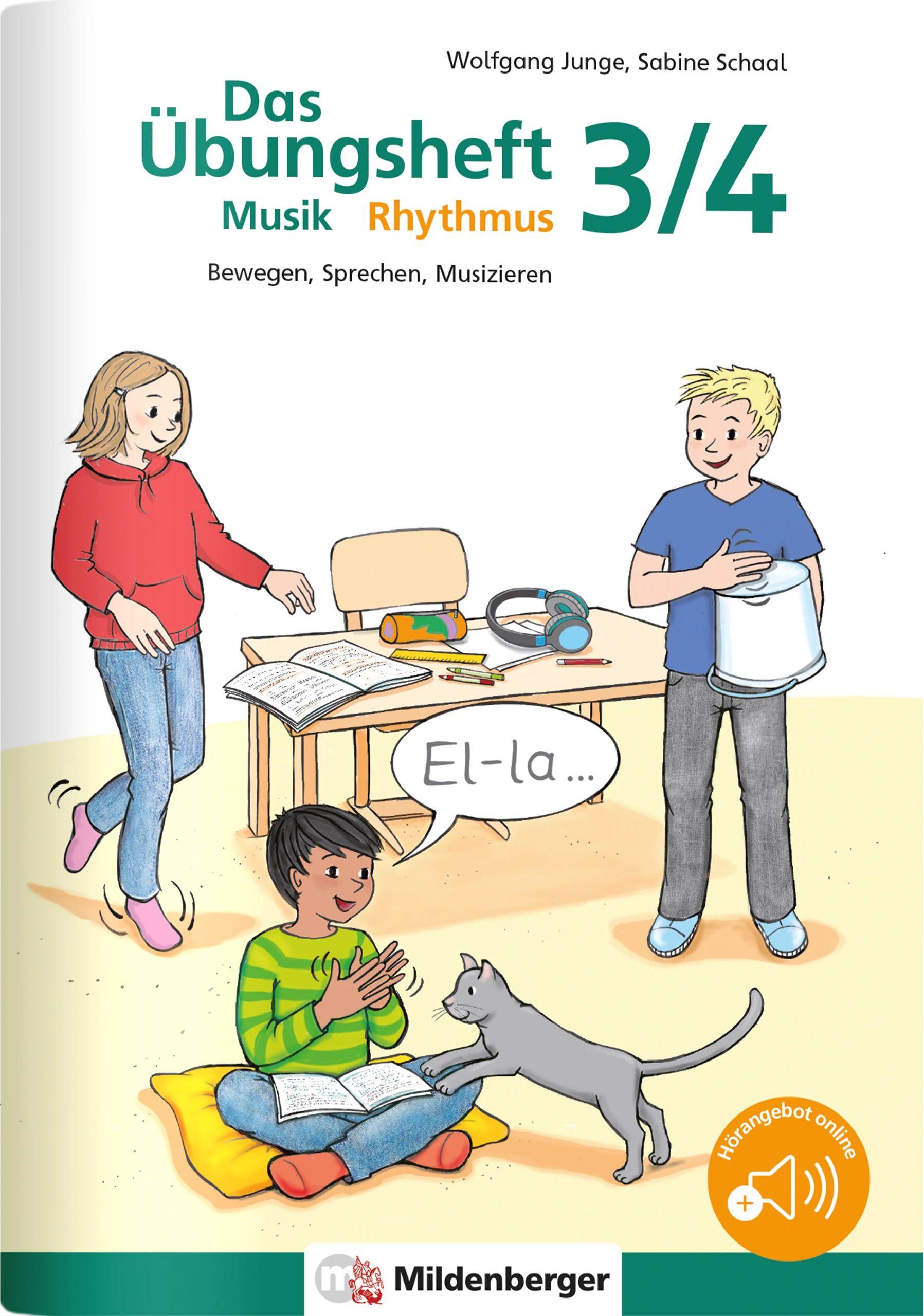 Vorderes Coverbild Das Übungsheft Musik - Rhythmus 3/4