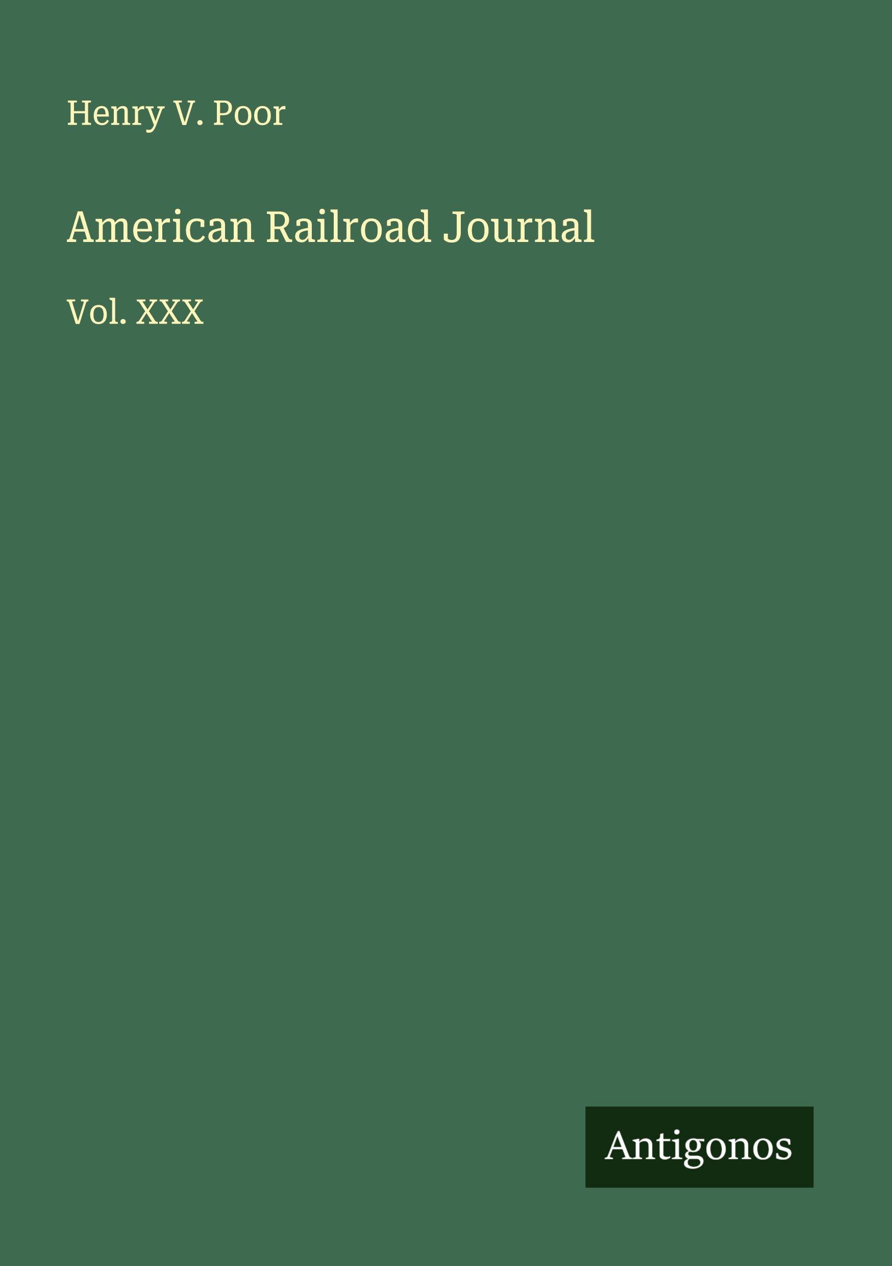 Vorderes Coverbild American Railroad Journal