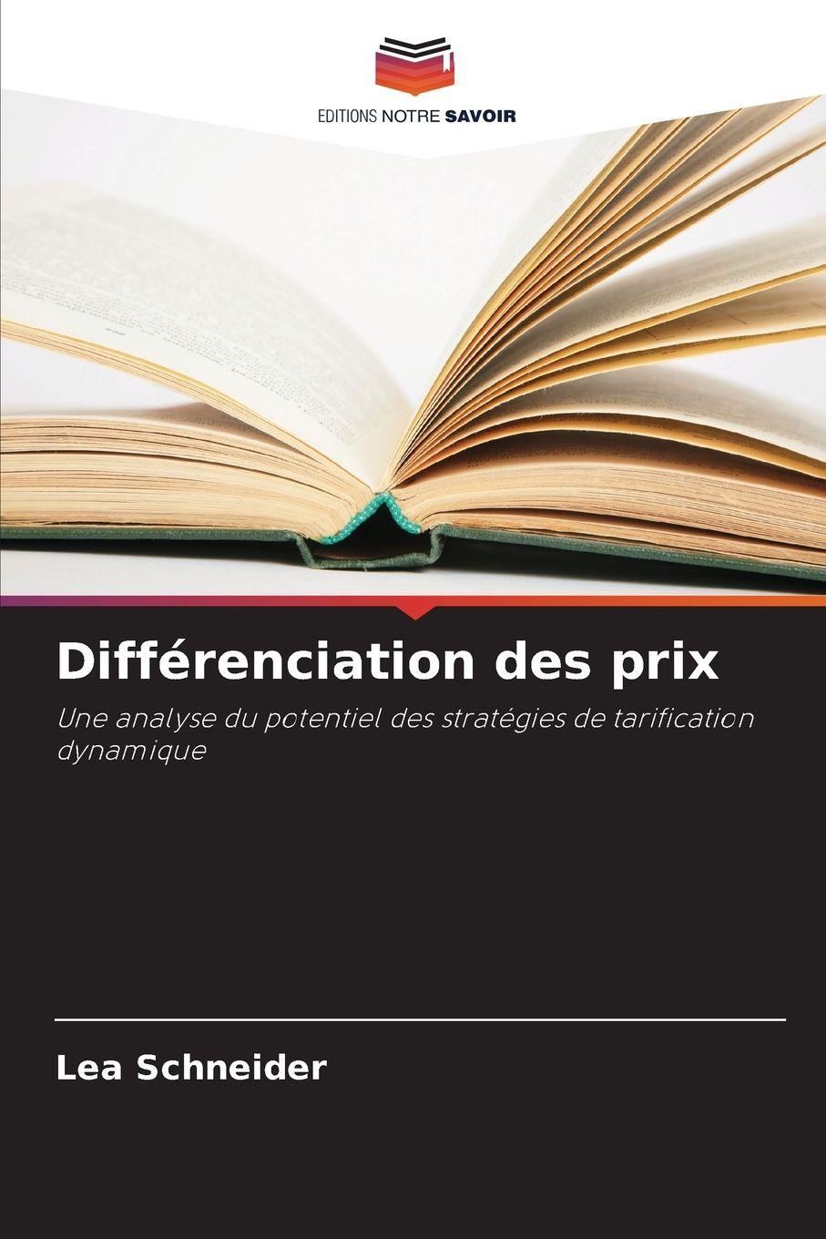 Vorderes Coverbild Différenciation des prix