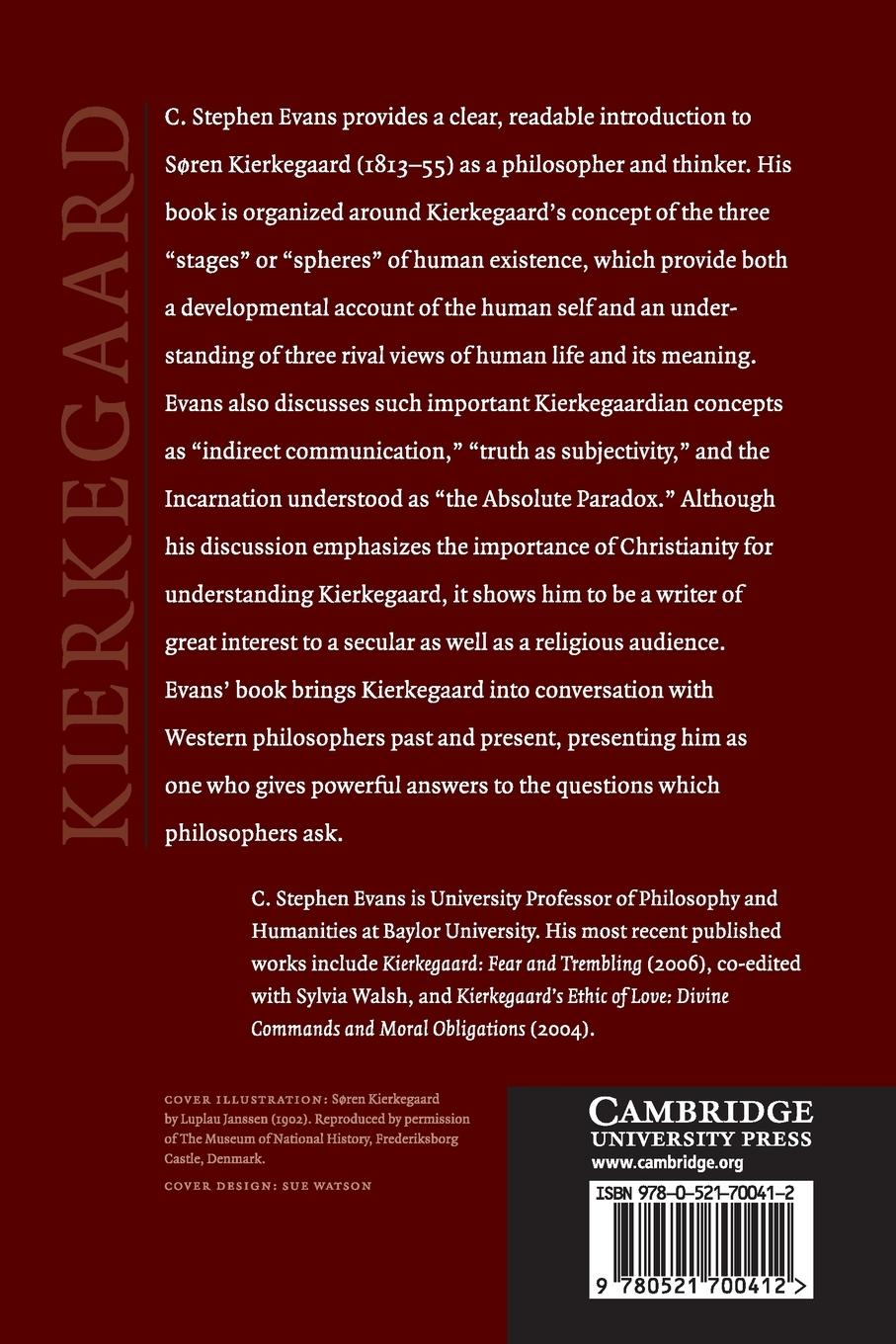 Rückseitencover Kierkegaard