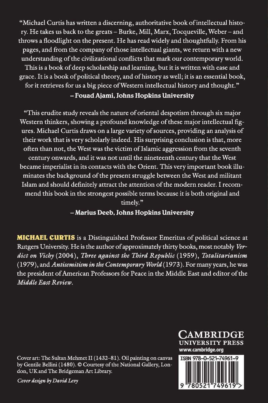 Rückseitencover Oriental Despotism and Islam