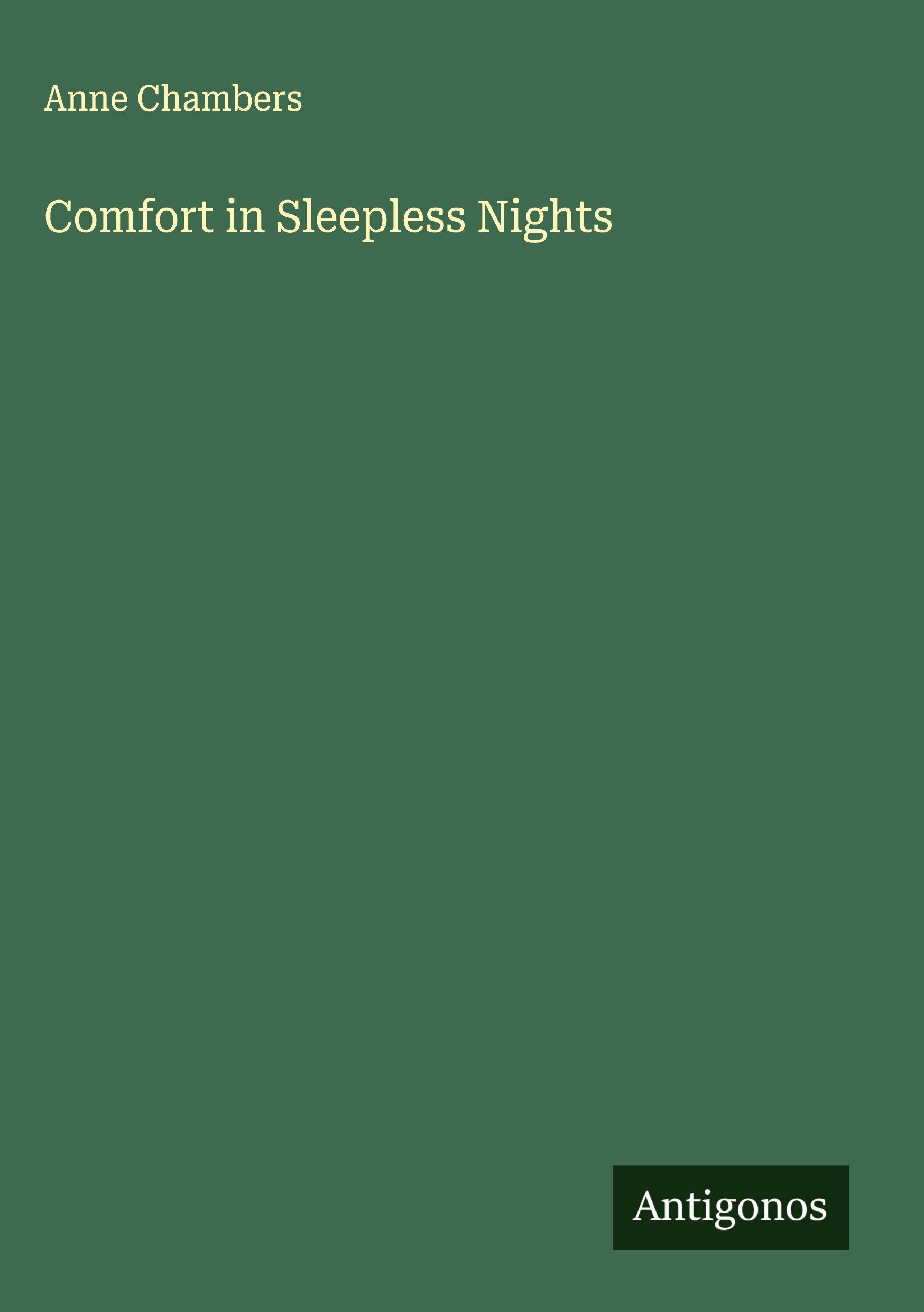 Vorderes Coverbild Comfort in Sleepless Nights