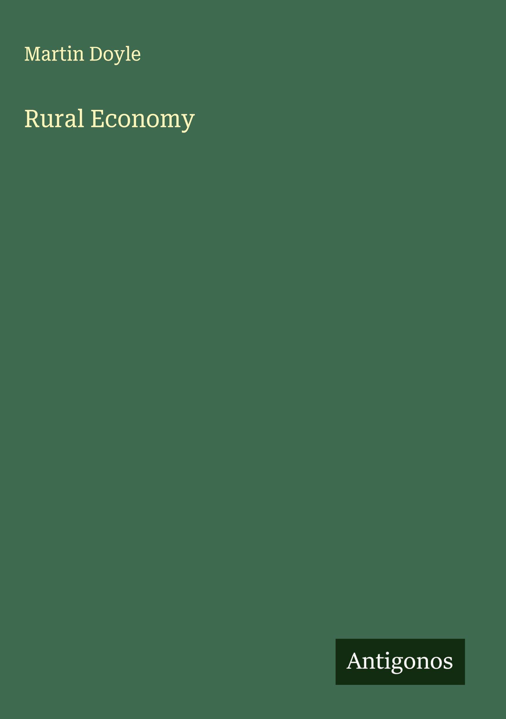 Vorderes Coverbild Rural Economy