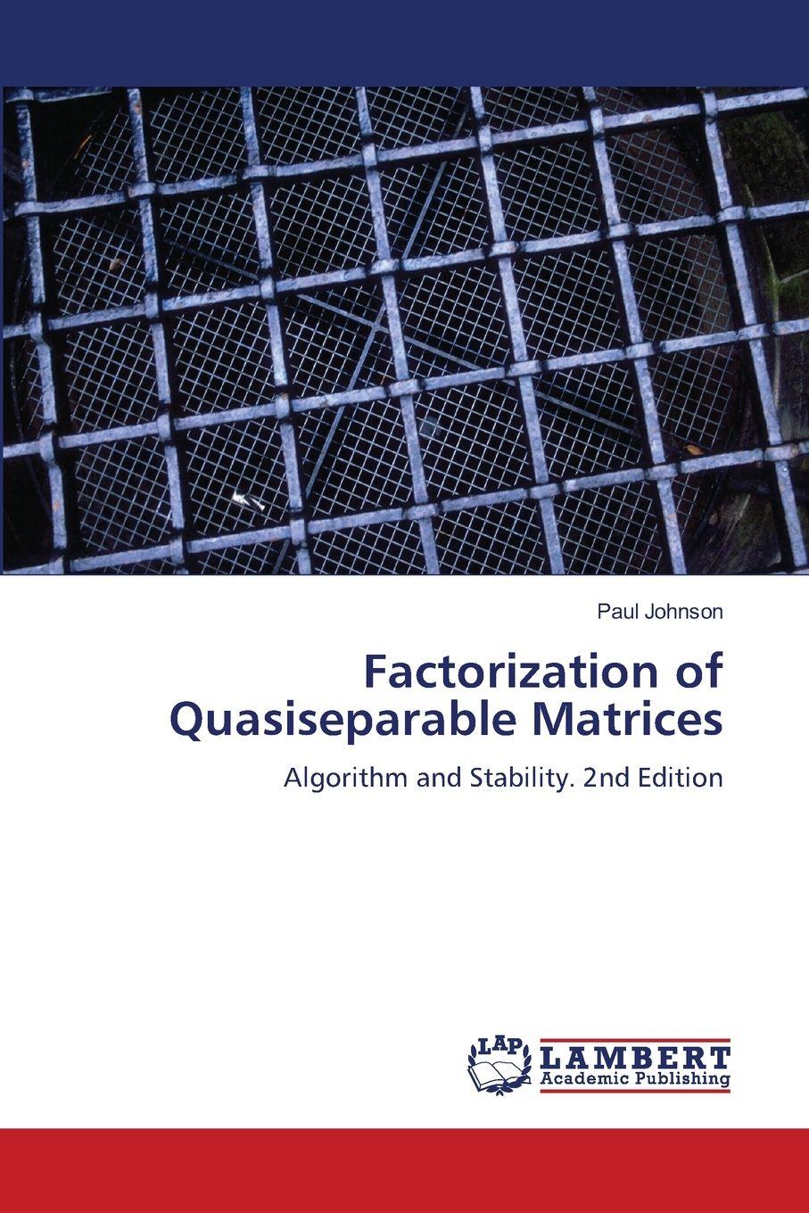 Vorderes Coverbild Factorization of Quasiseparable Matrices