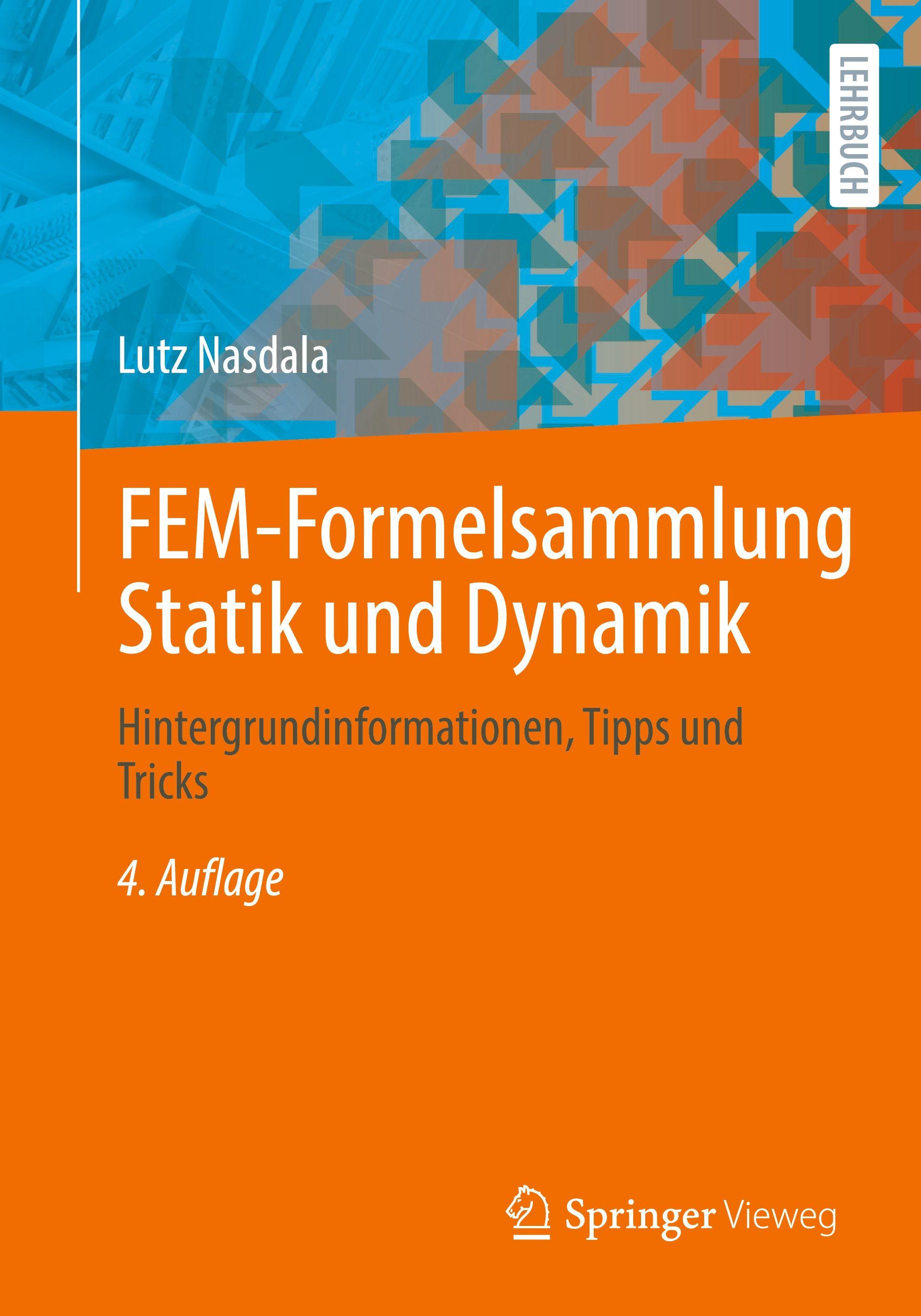 Vorderes Coverbild FEM-Formelsammlung Statik und Dynamik