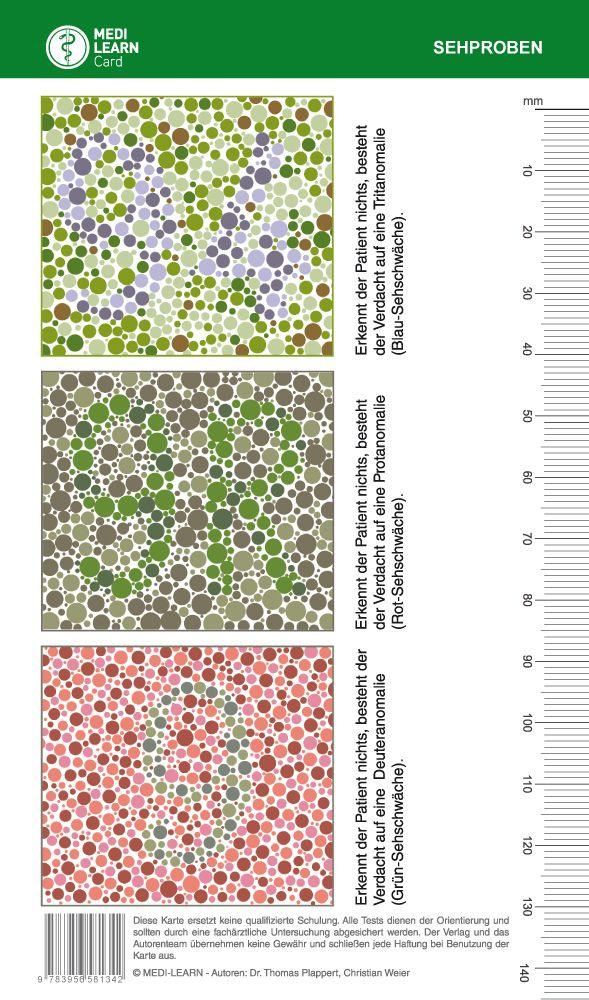 Beispielinhalt (Bild) MEDI-LEARN Card: Sehproben