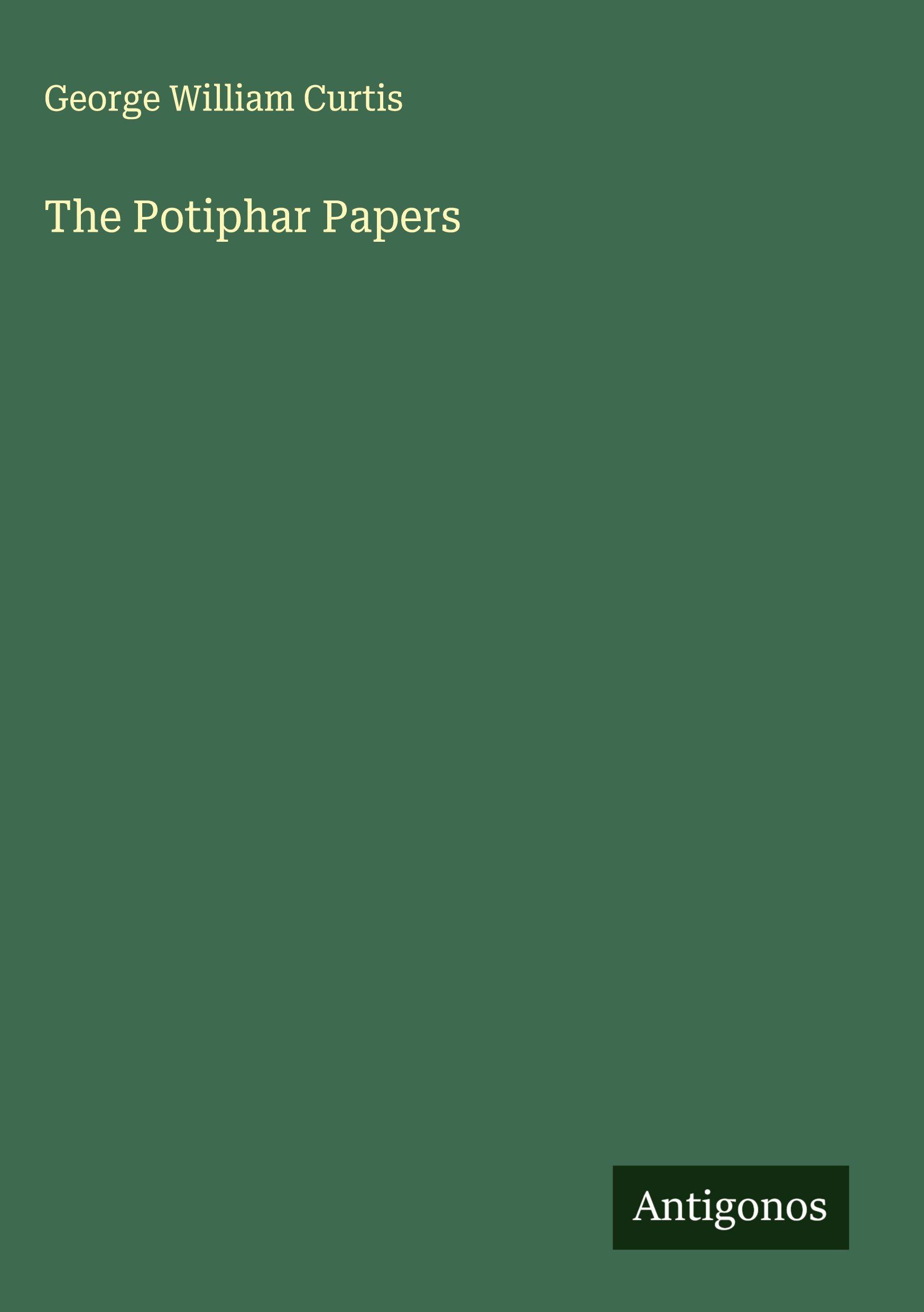 Vorderes Coverbild The Potiphar Papers