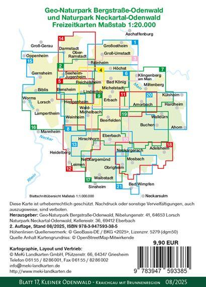 Beispielinhalt (Bild) Blatt 17, Kleiner Odenwald - Kraichgau mit Brunnenregion