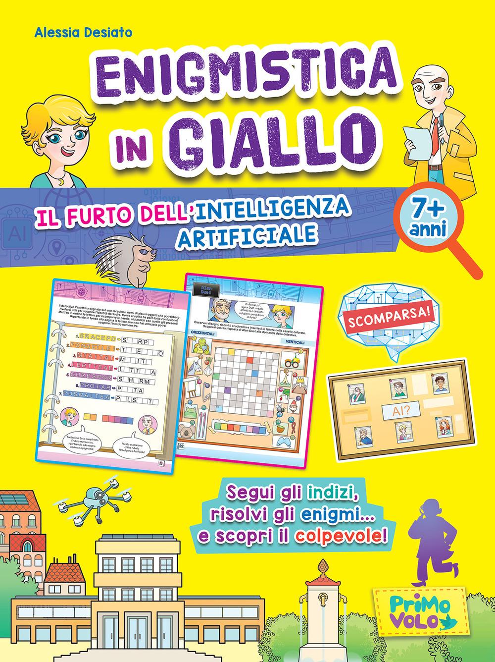 Vorderes Coverbild Enigmistica in giallo. Il furto dell'intelligenza artificiale