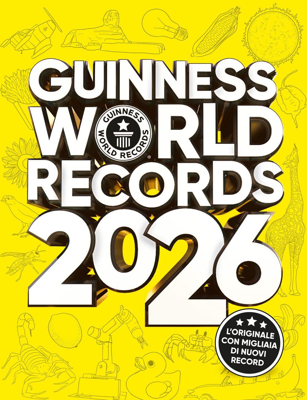 Vorderes Coverbild Guinness World Records 2026. Ediz. italiana