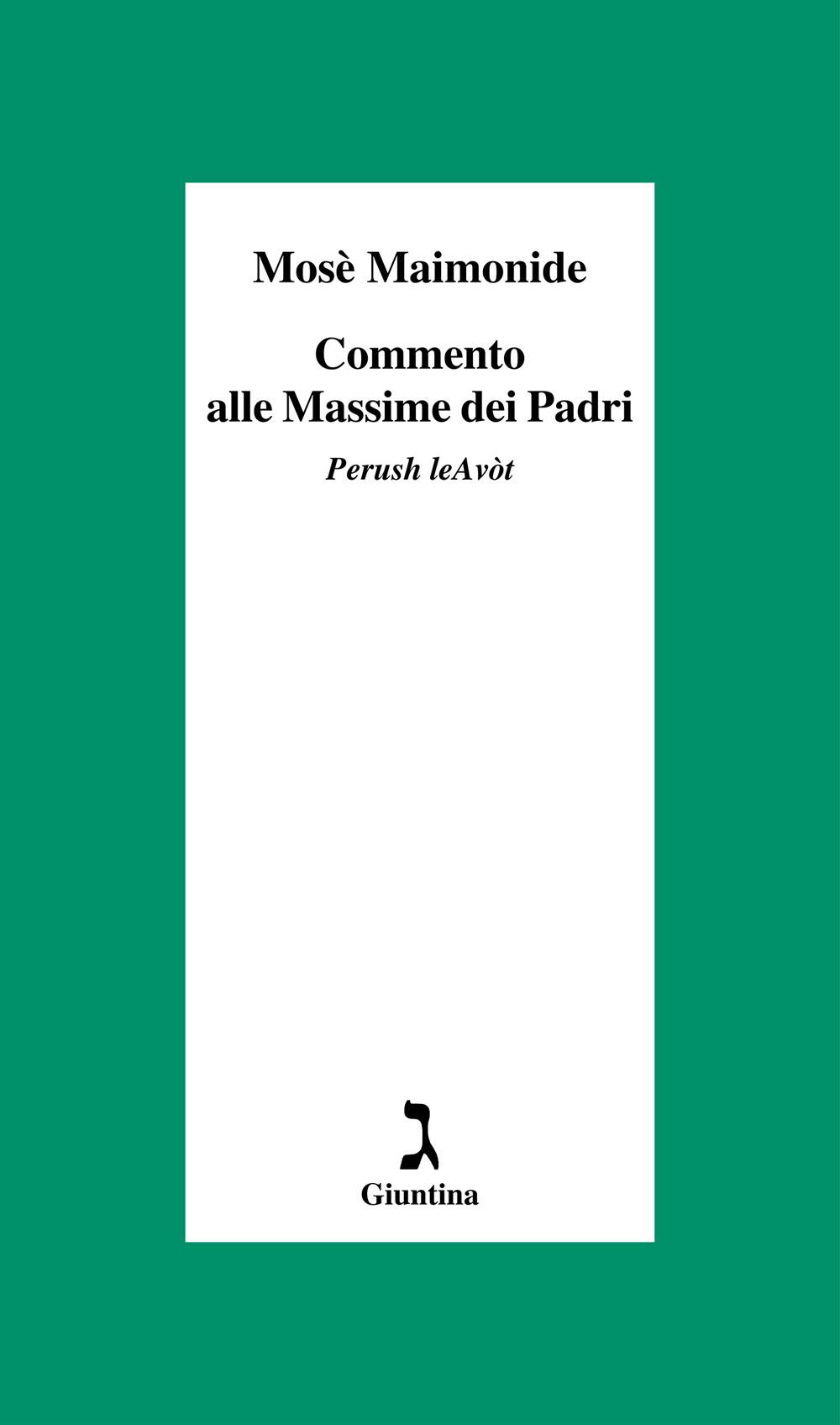 Vorderes Coverbild Commento alle Massime dei Padri. Perush leAvòt
