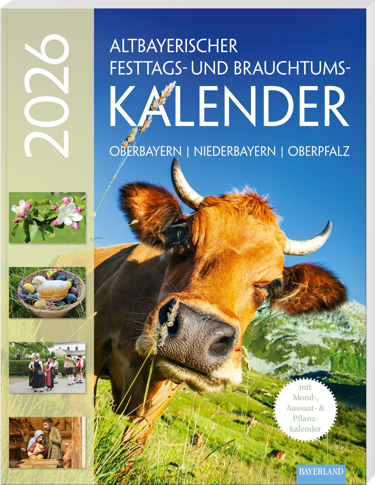 Vorderes Coverbild Altbayerischer Festtags- und Brauchtumskalender 2026