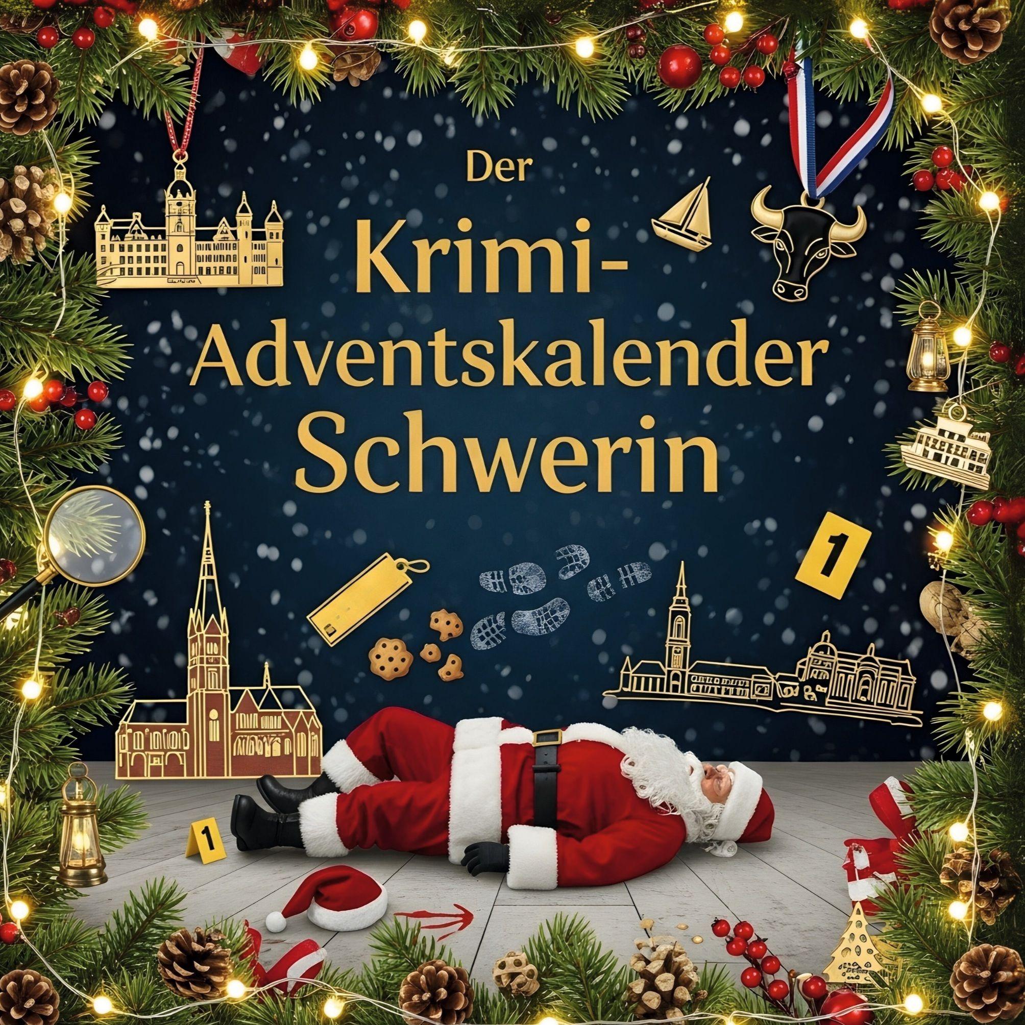 Vorderes Coverbild Der Krimi-Adventskalender Schwerin